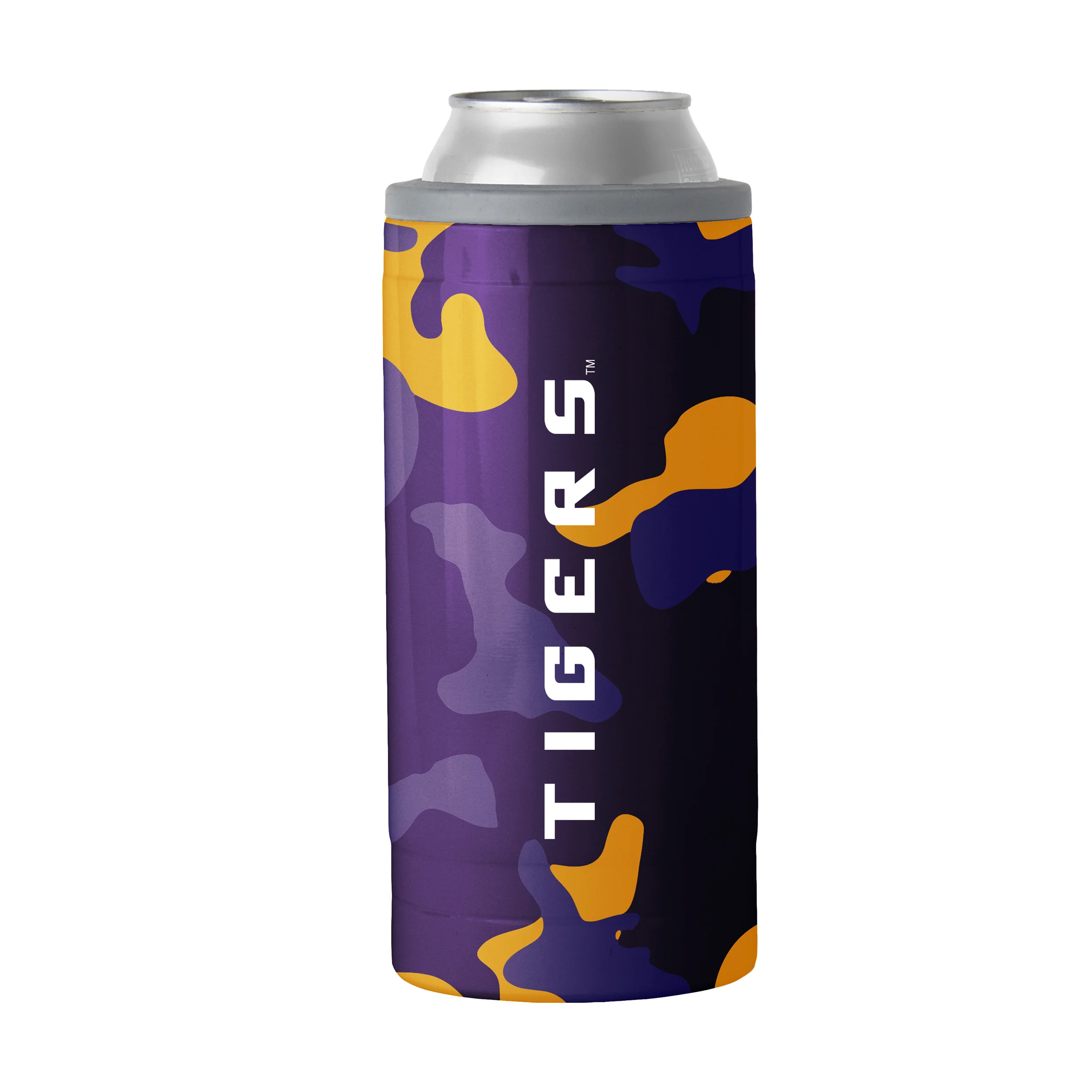 LSU 12oz Camo Swagger Slim Can Coolie - Image 2
