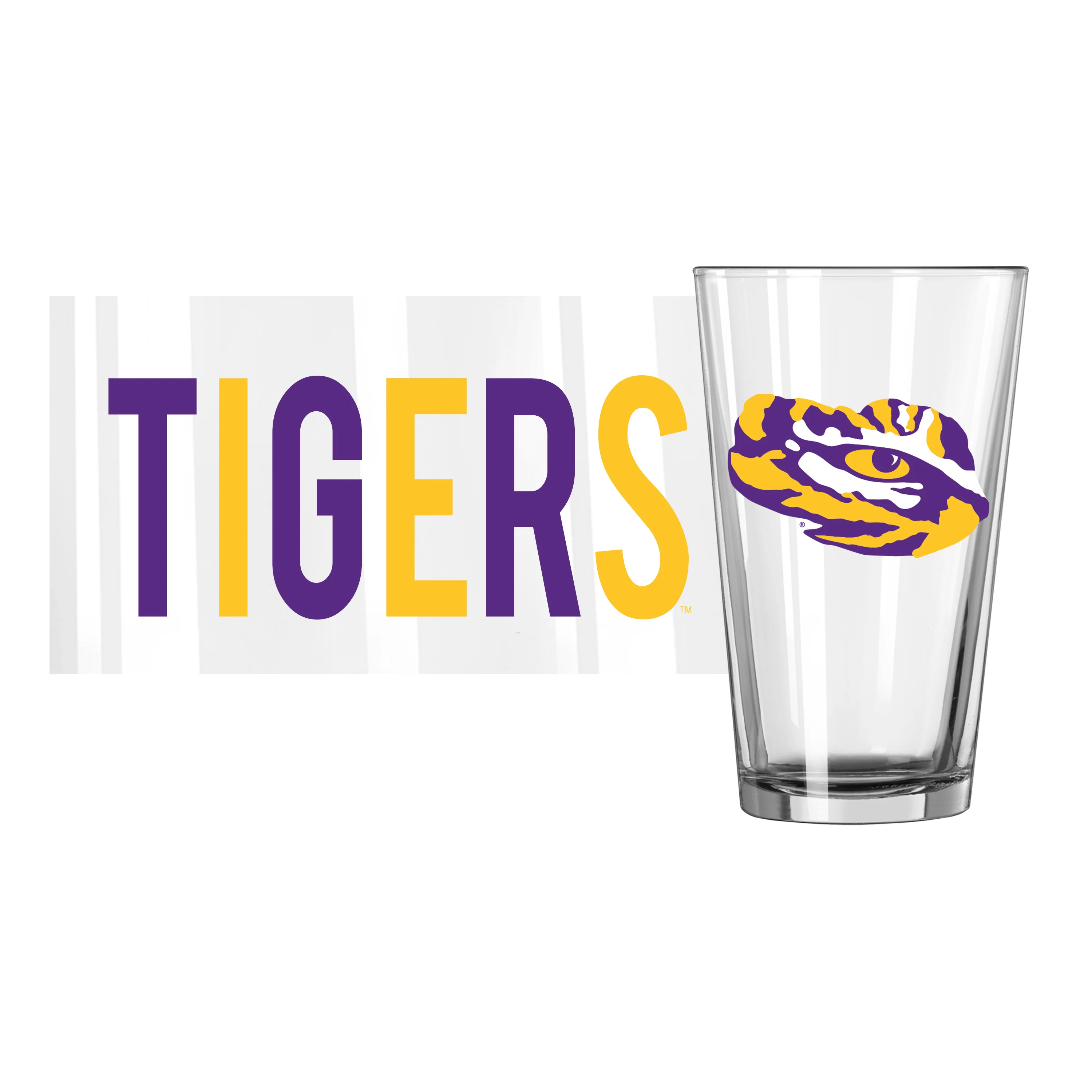 LSU 16oz Overtime Pint Glass - Image 2