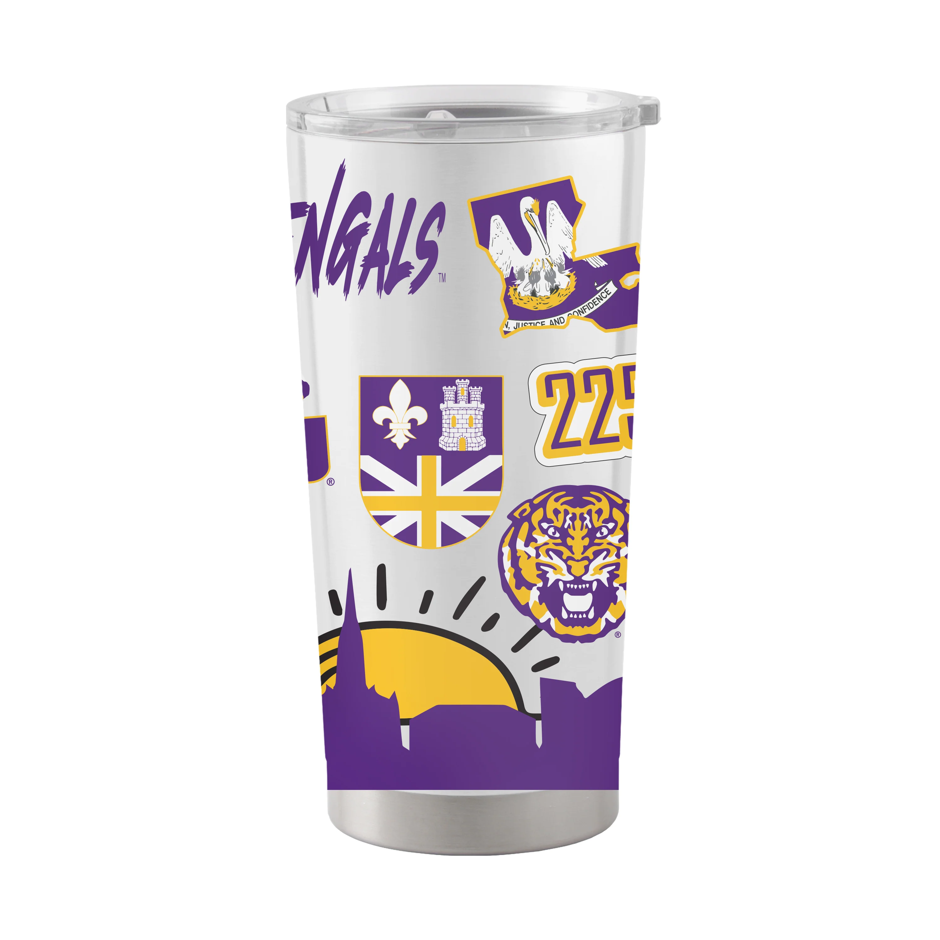 LSU 20oz Native Stainless Tumbler - Image 2