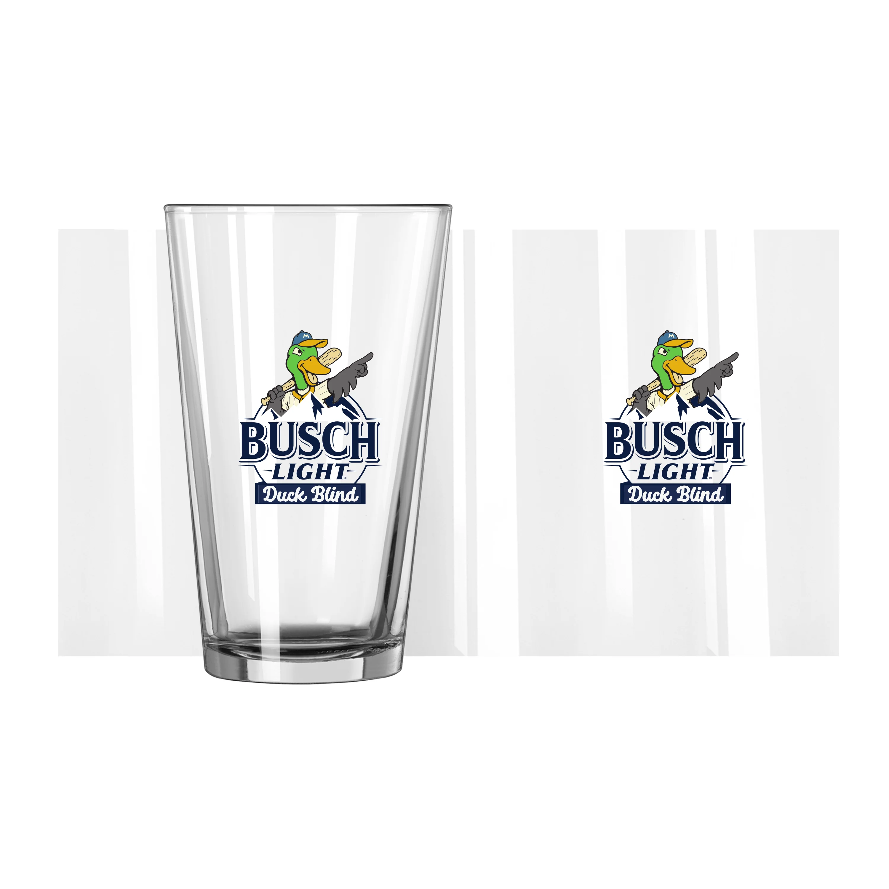 Madison Mallards 16oz Logo Pint Glass - Image 2