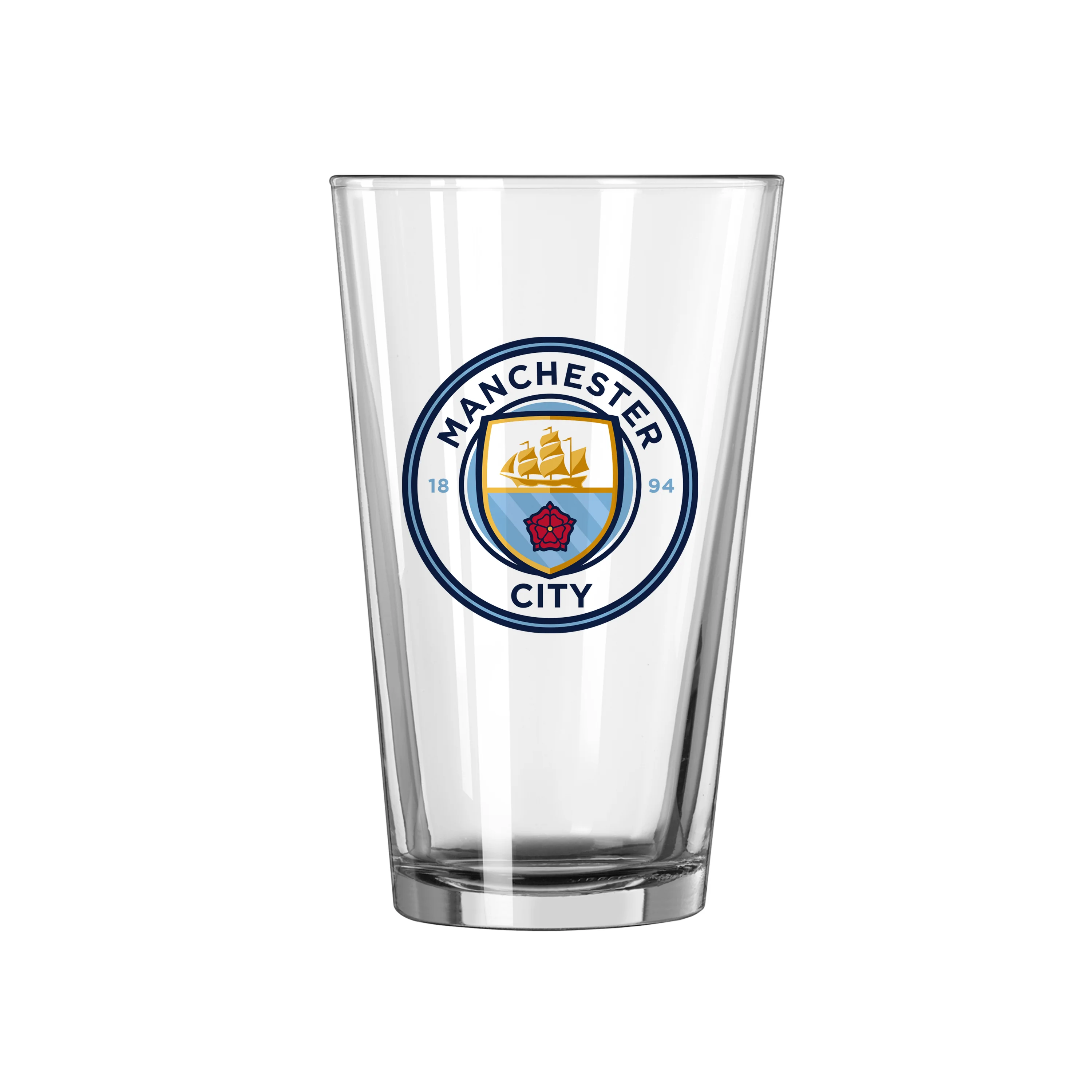 Manchester City F.C. 16oz Logo Pint Glass