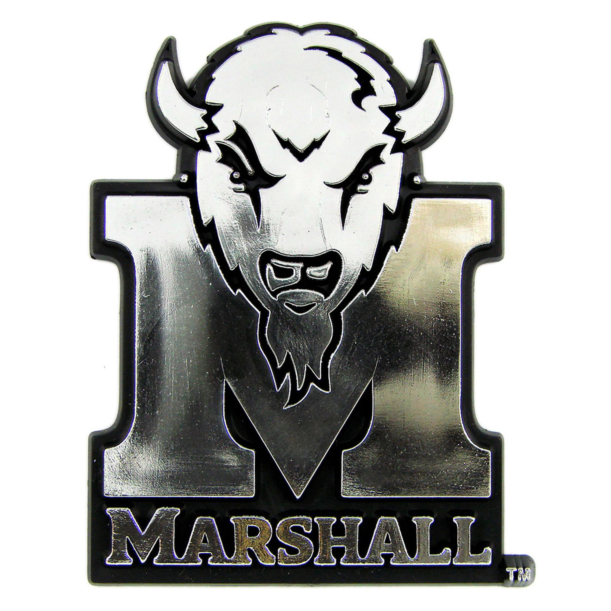 Marshall University Molded Chrome Emblem