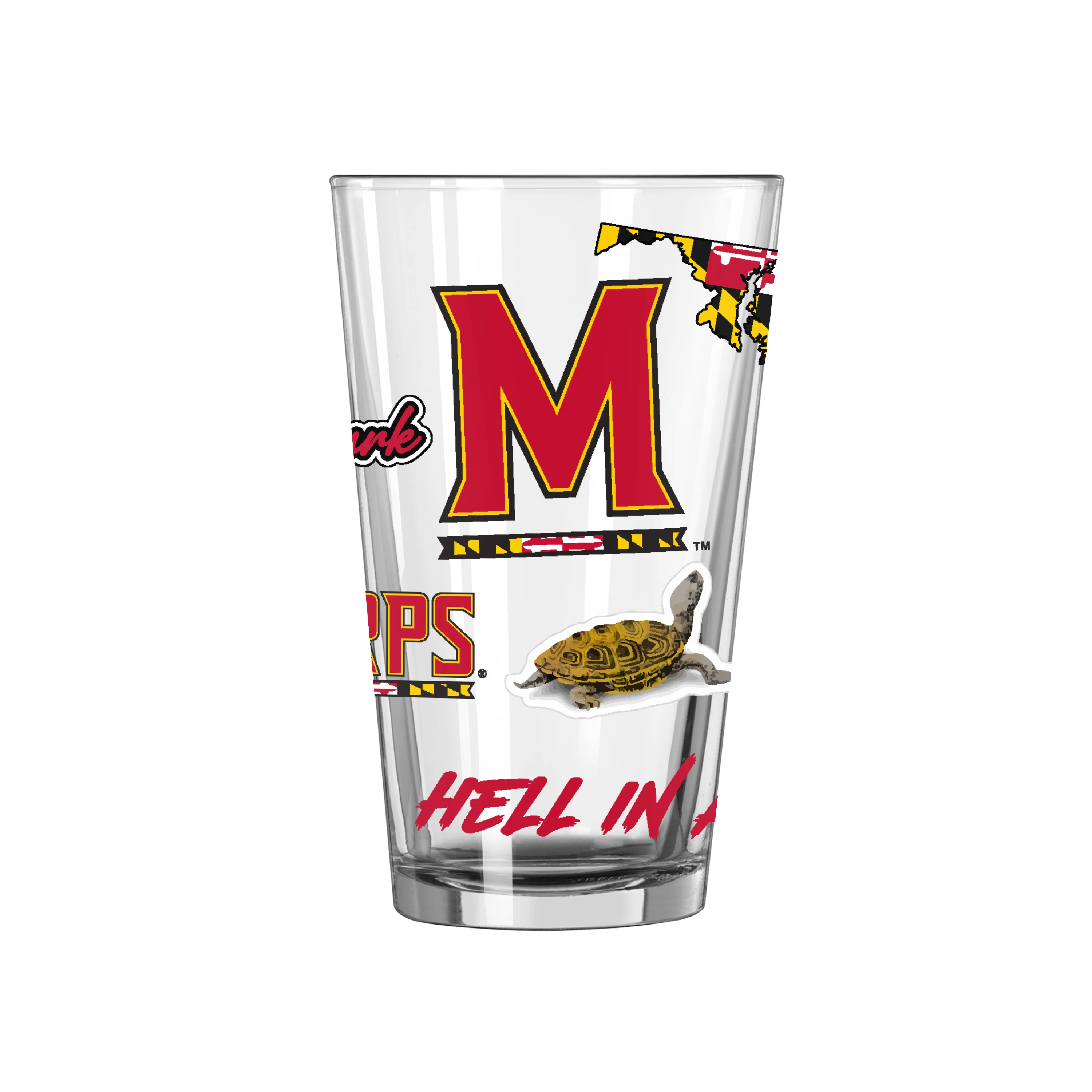 Maryland 16oz Native Pint Glass - Image 3