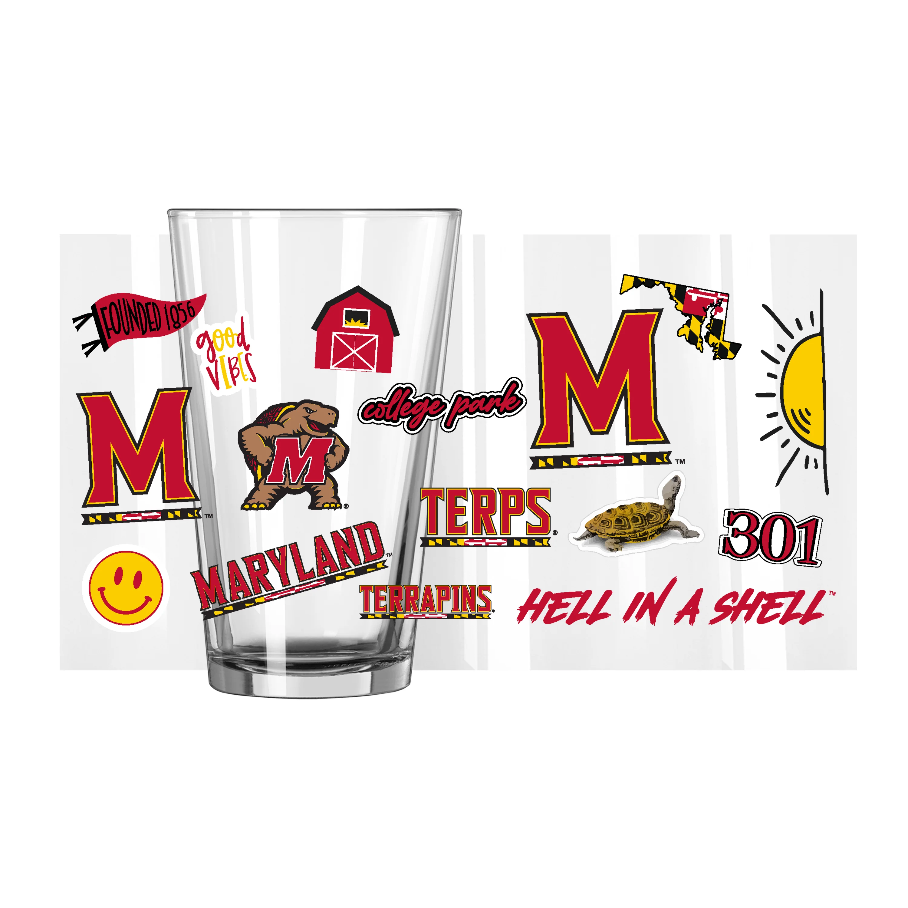 Maryland 16oz Native Pint Glass - Image 6