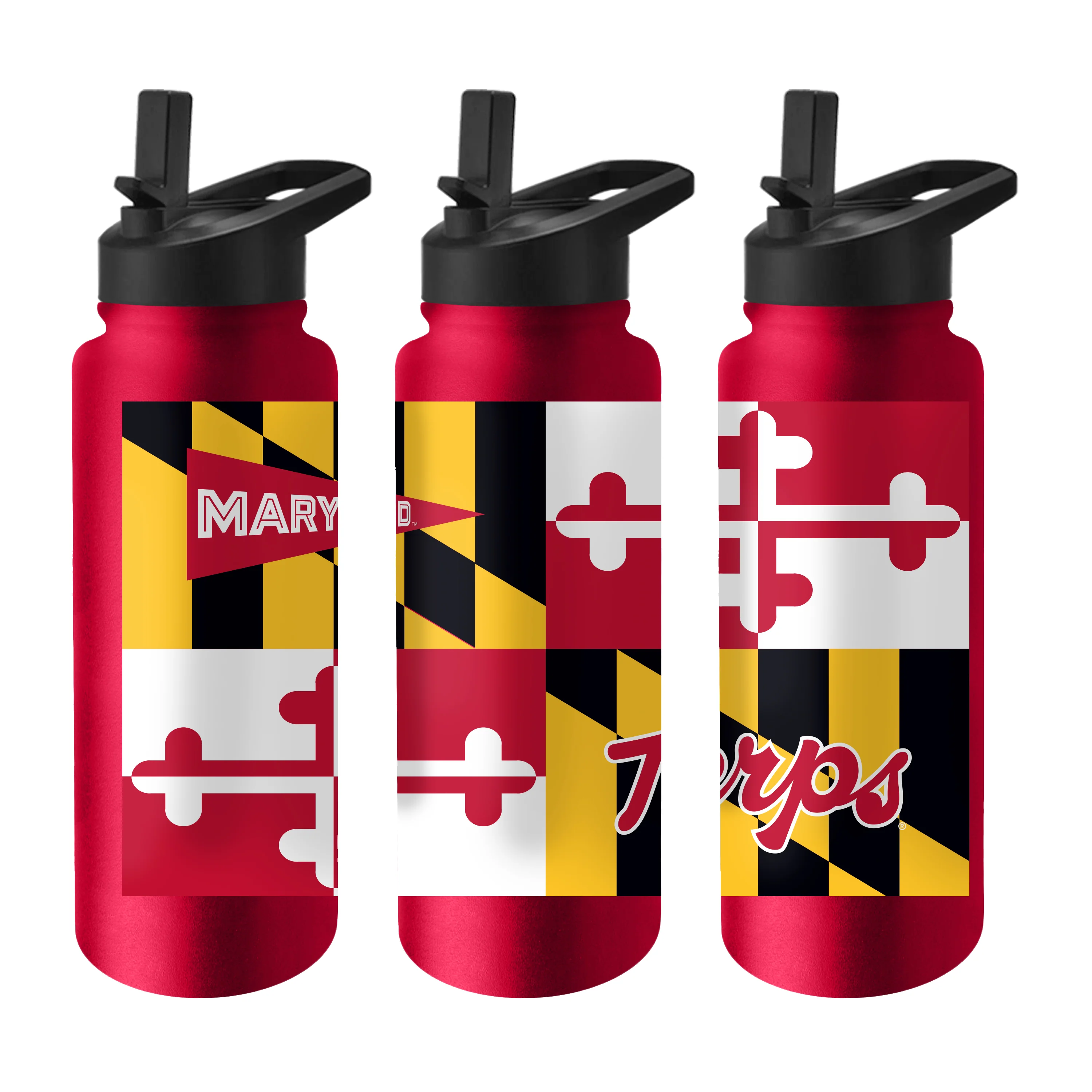 Maryland Flag 34oz Quencher Bottle - Image 2