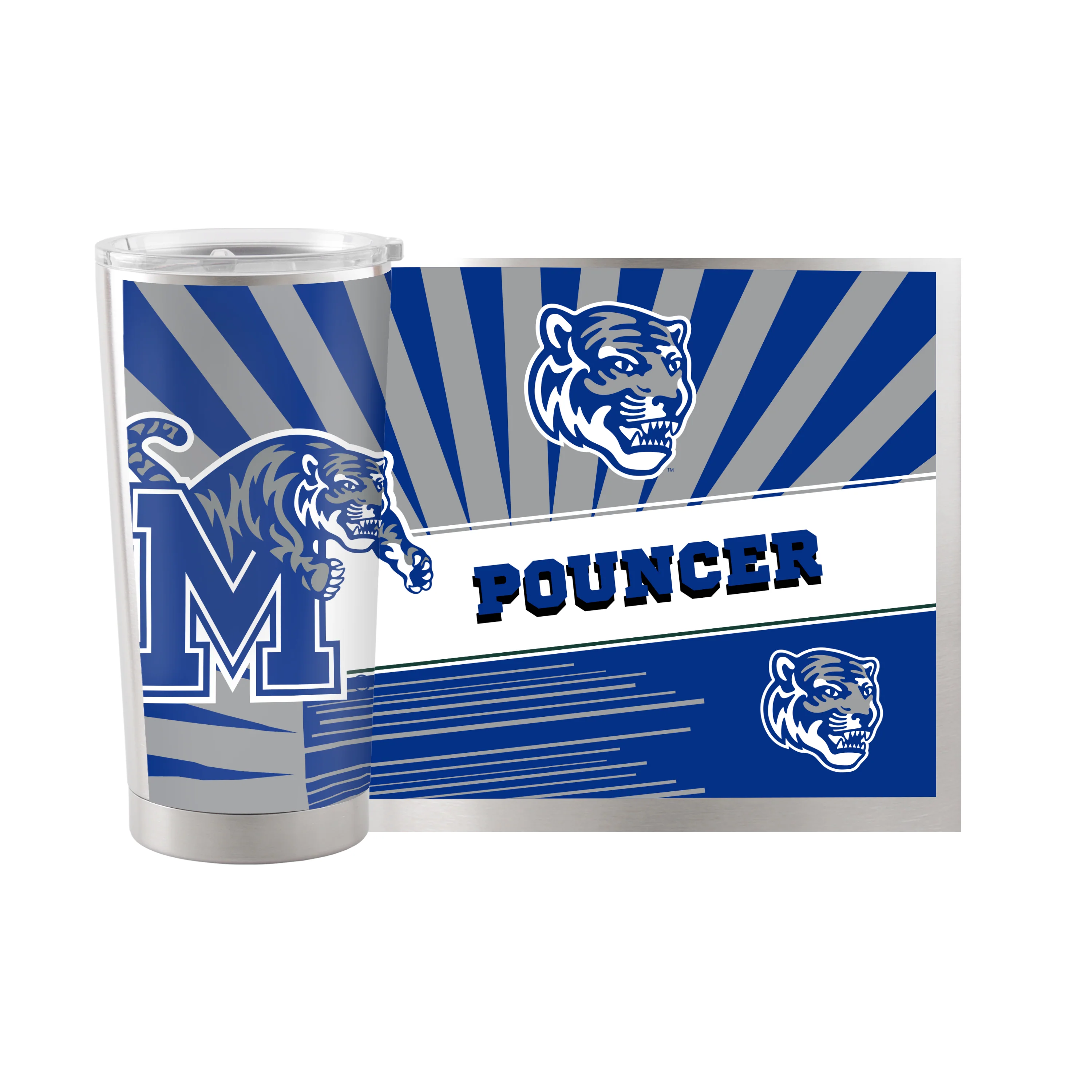 Memphis 20oz Mascot Stainless Tumbler - Image 2