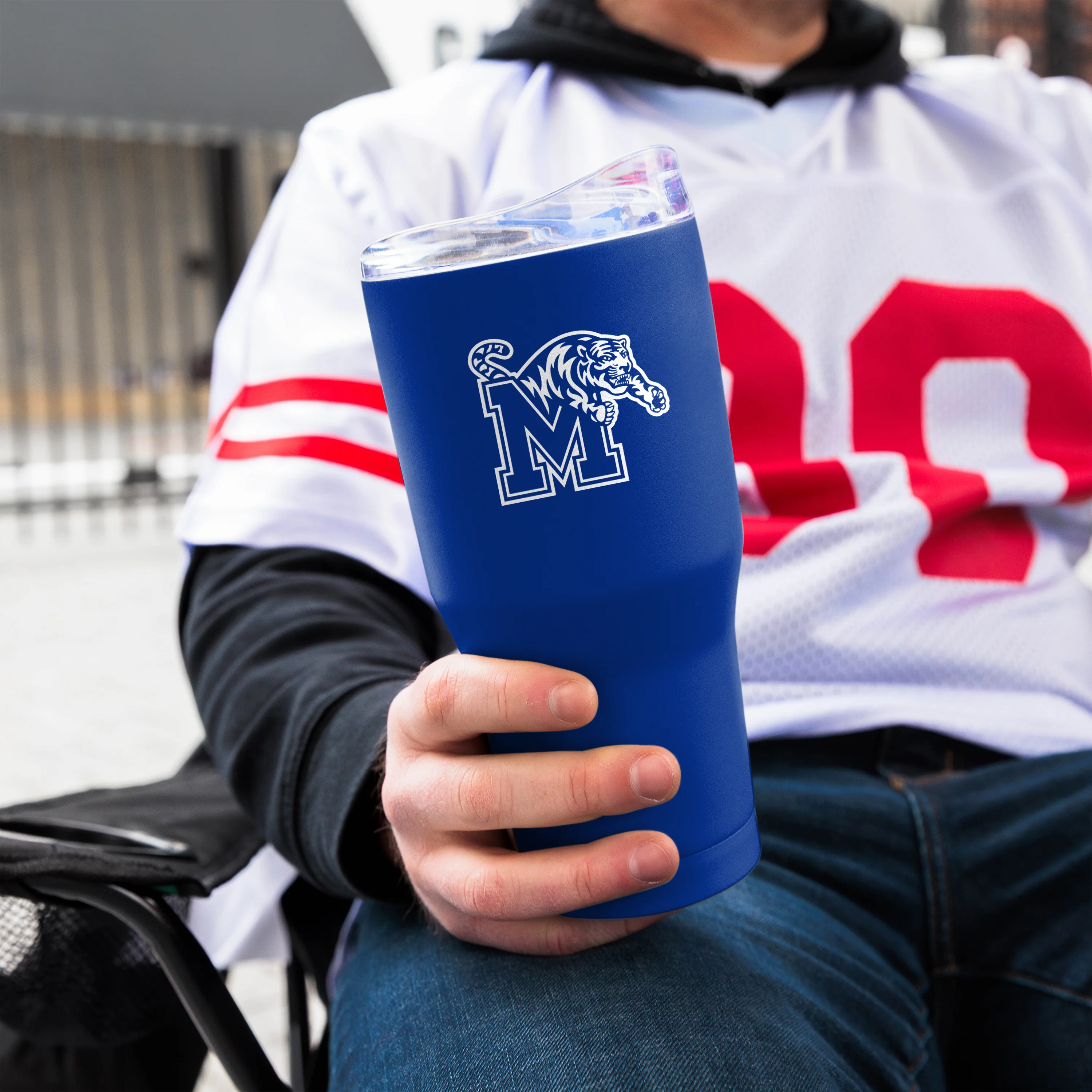 Memphis 30oz Flipside Powder Coat Tumbler - Image 4
