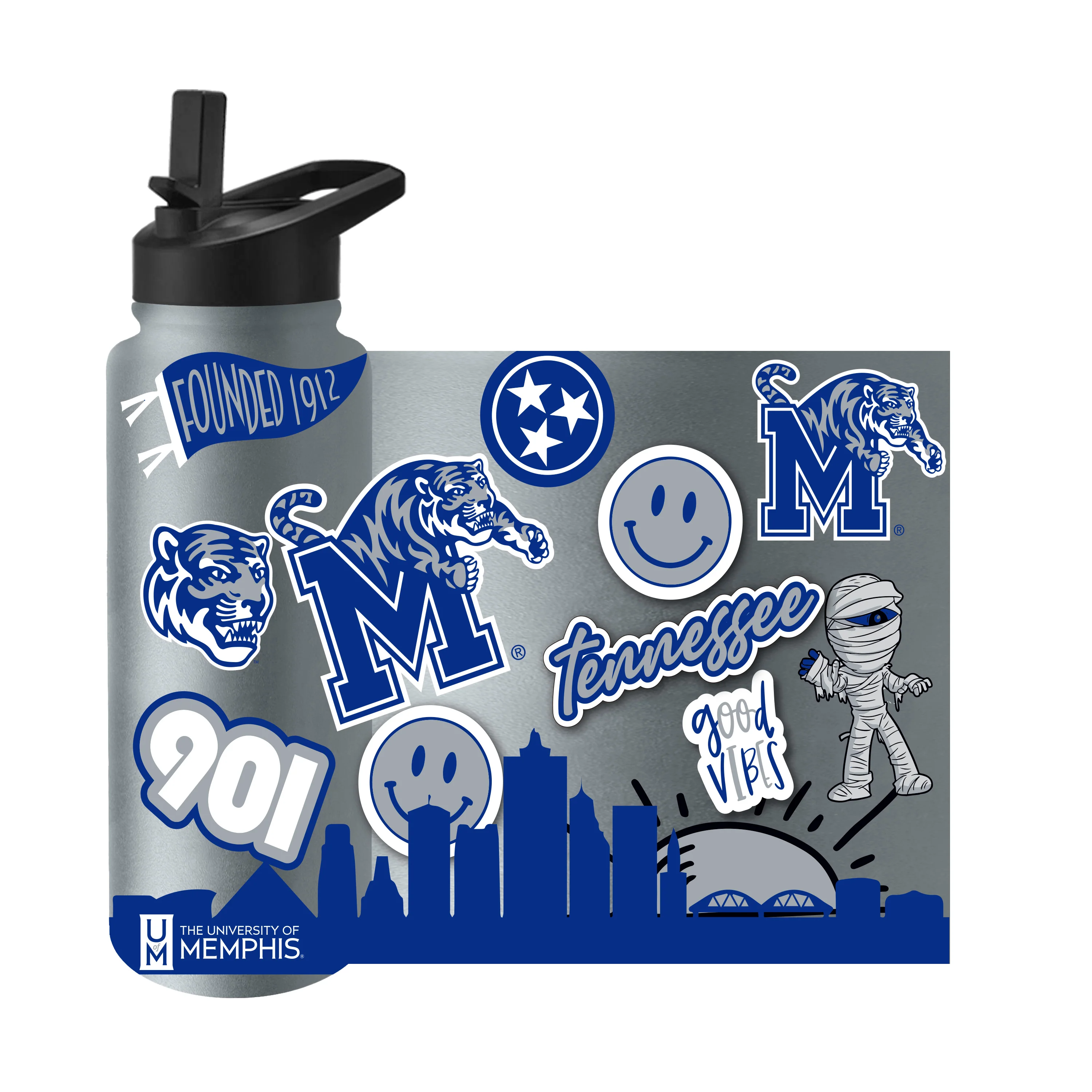 Memphis 34oz Native Quencher Bottle - Image 3