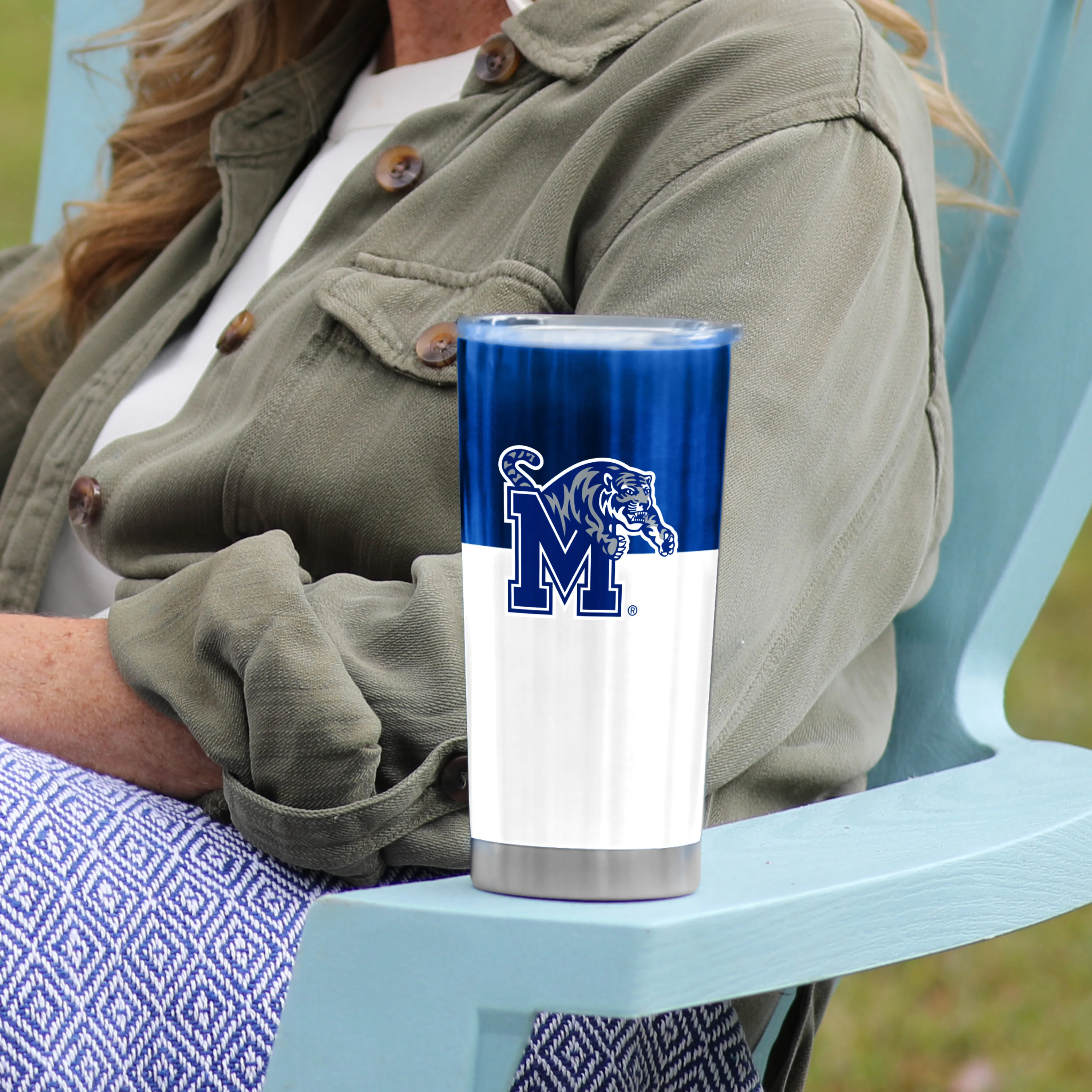 Memphis Colorblock 20oz Stainless Tumbler - Image 5