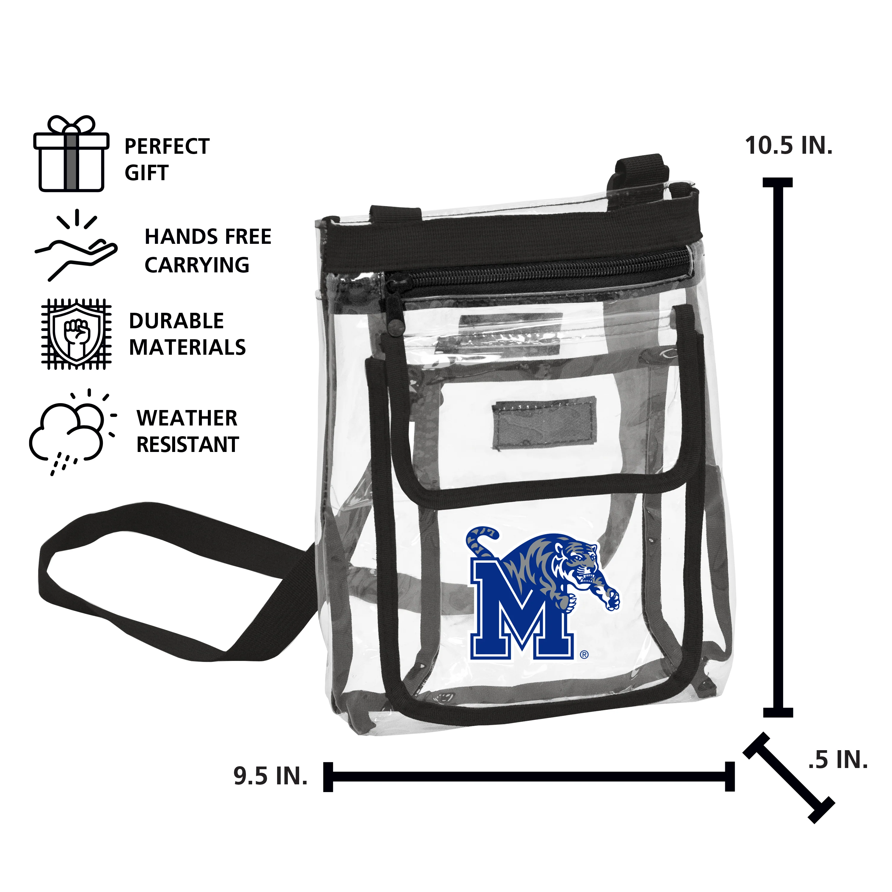 Memphis Gameday Clear Crossbody - Image 3