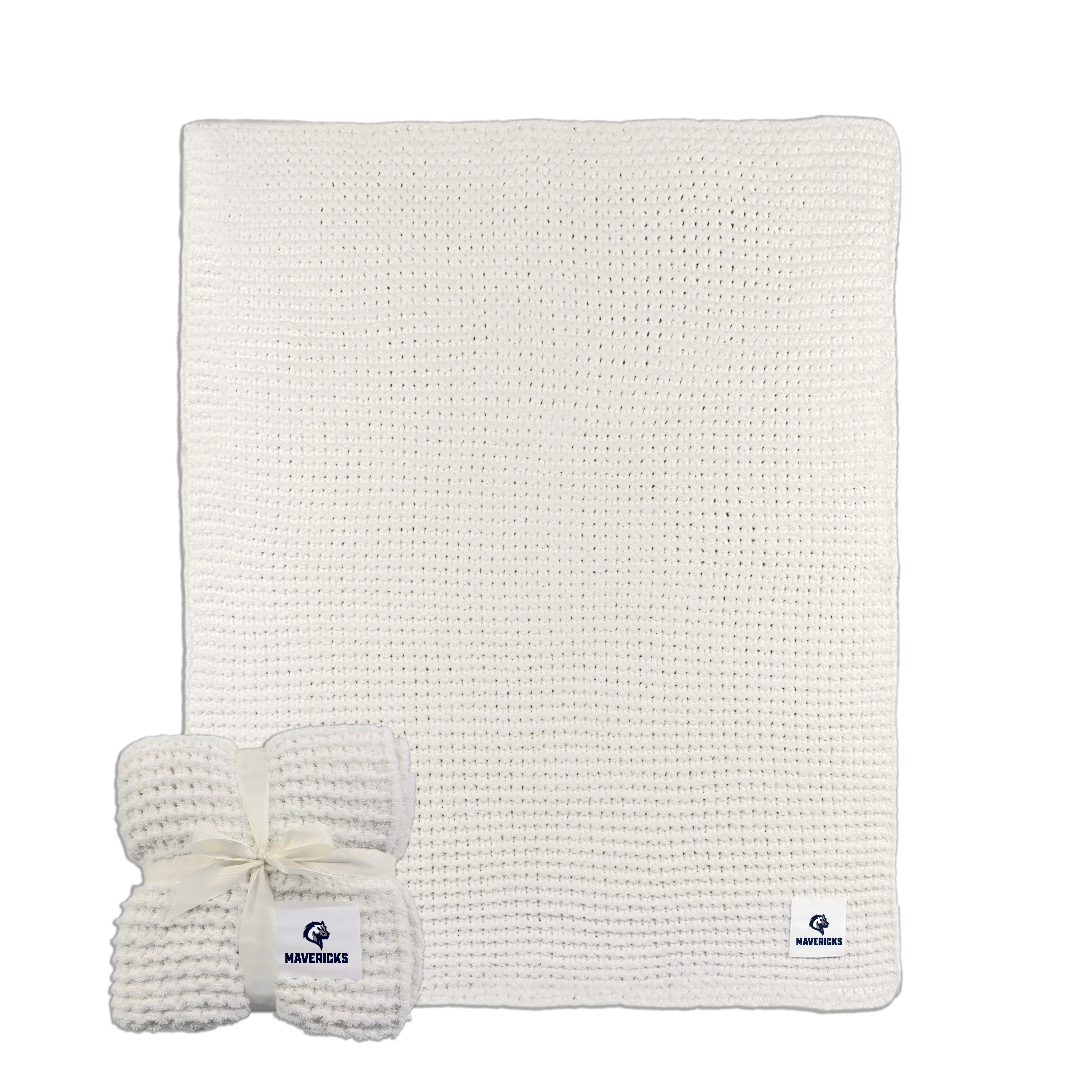 Mercy College Cable Knit Throw 50x60