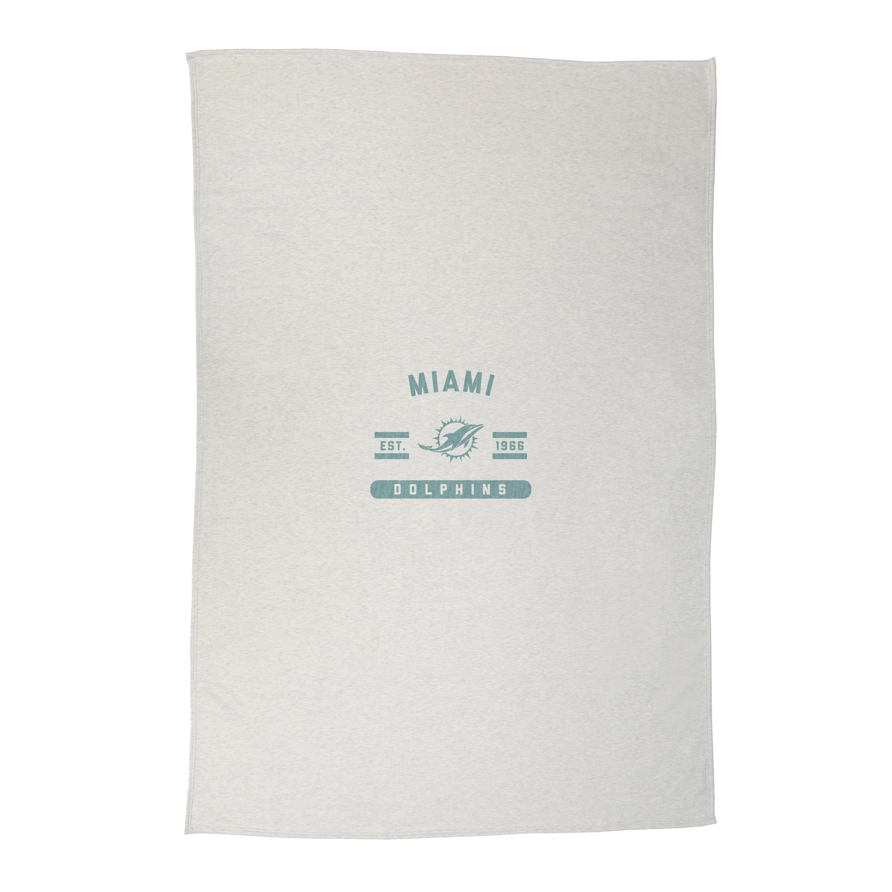 Miami Dolphins Oatmeal Sweatshirt Blanket