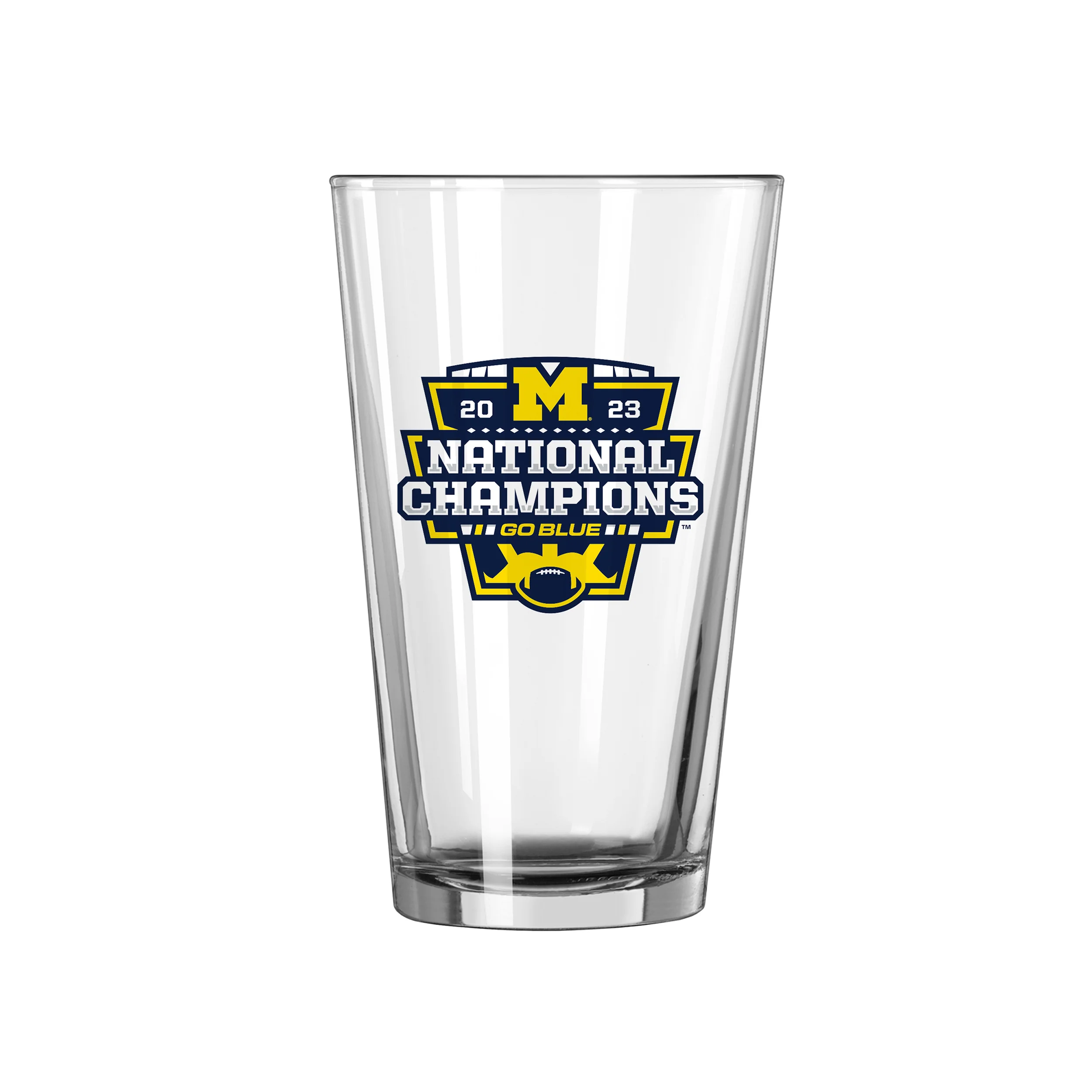 Michigan 2023 CFP National Champions 16oz Repeat Pint Glass