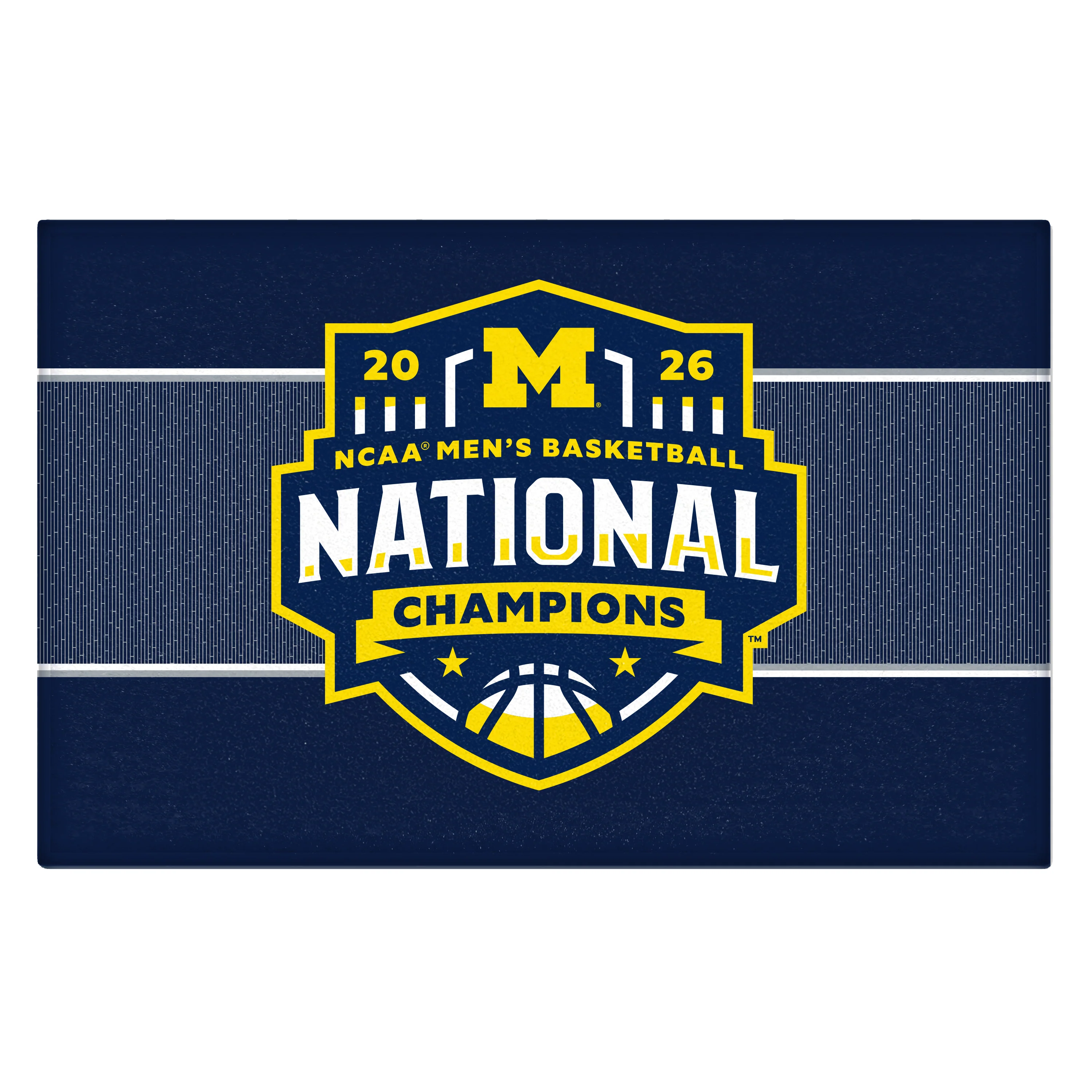 Michigan 2026 Mens Basketball Champions Stater Mat 19x30