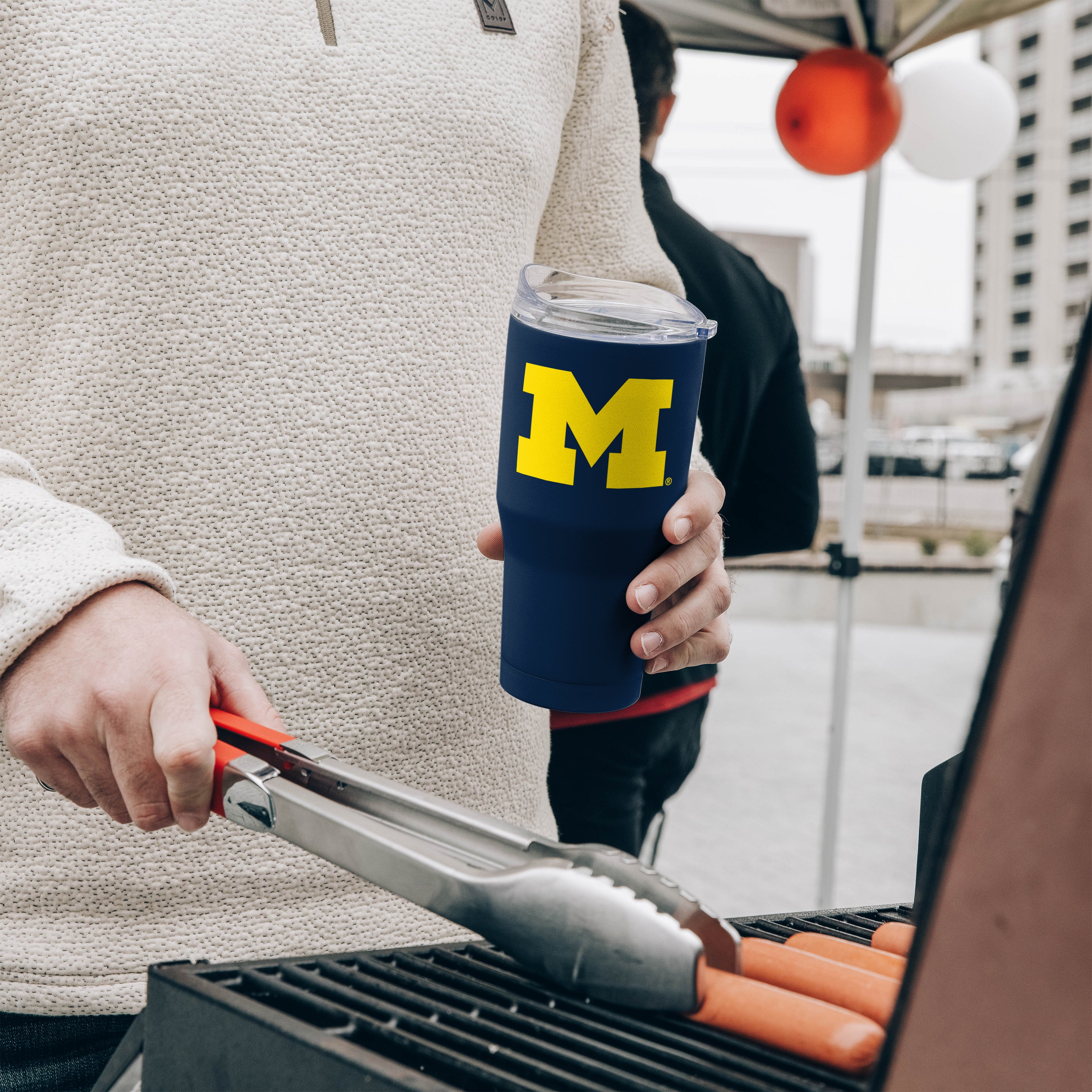 Michigan 20oz Flipside Powder Coat Tumbler - Image 5