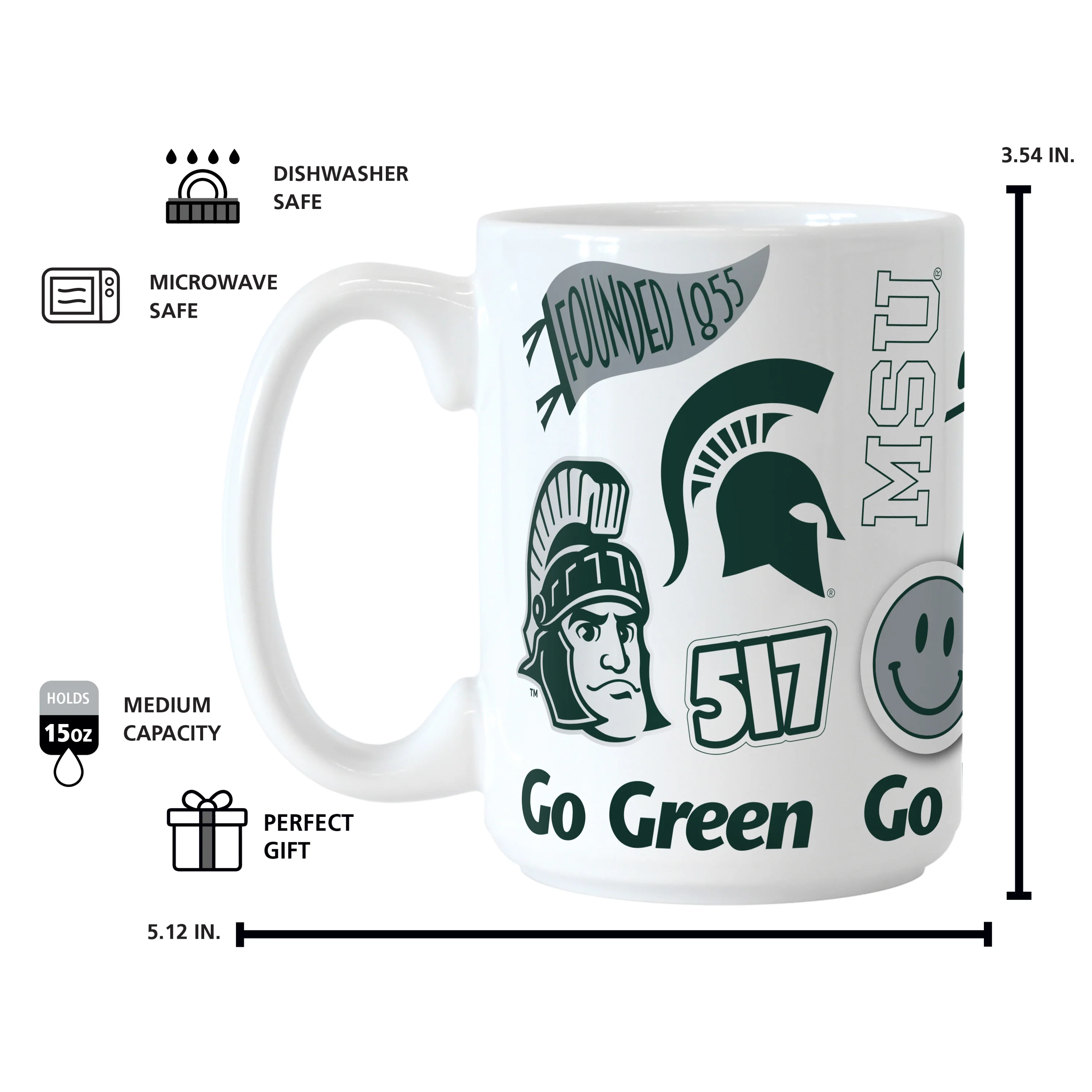 Michigan State 15oz Native Sublimated Mug - Image 4