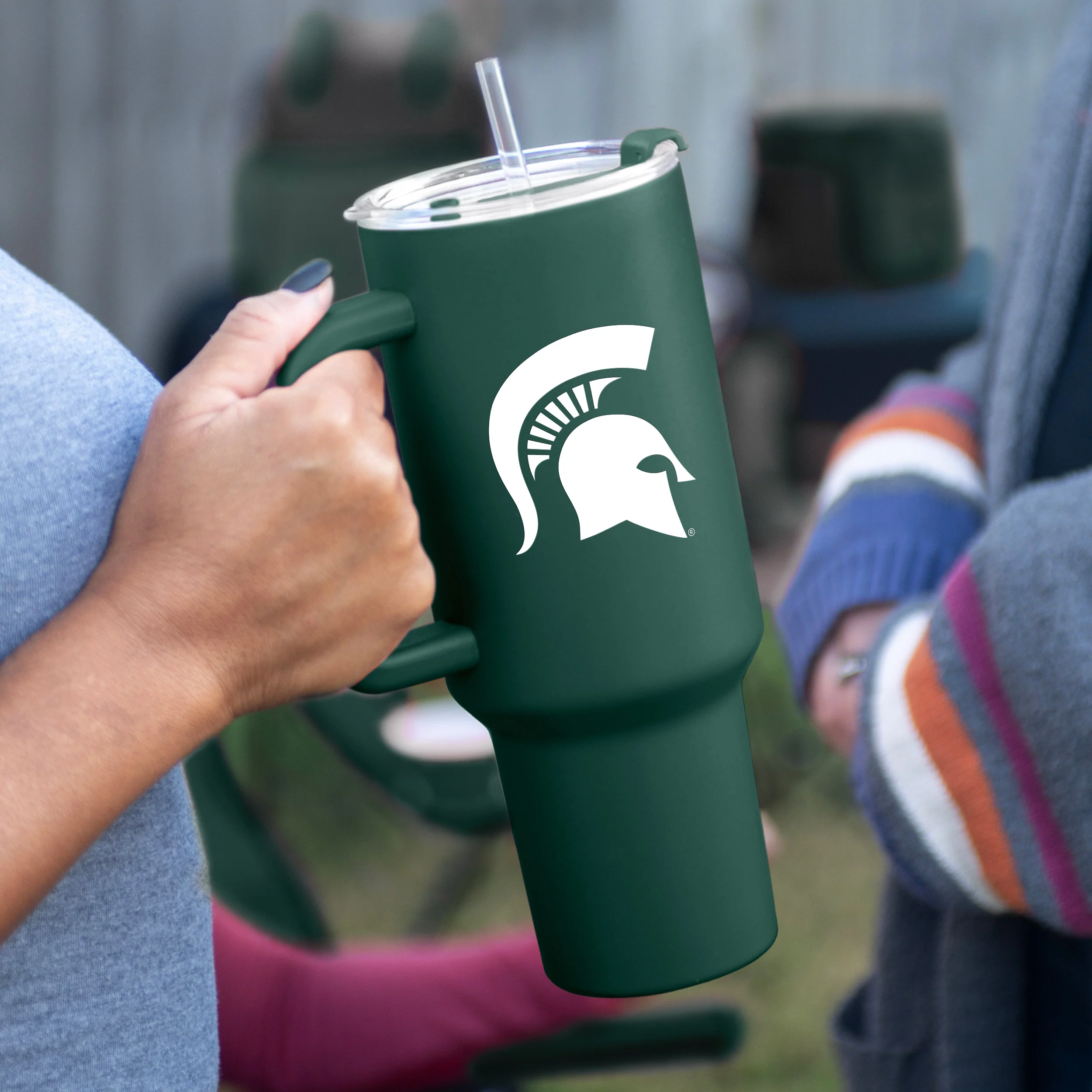 Michigan State 40oz Flipside Powder Coat Tumbler - Image 3