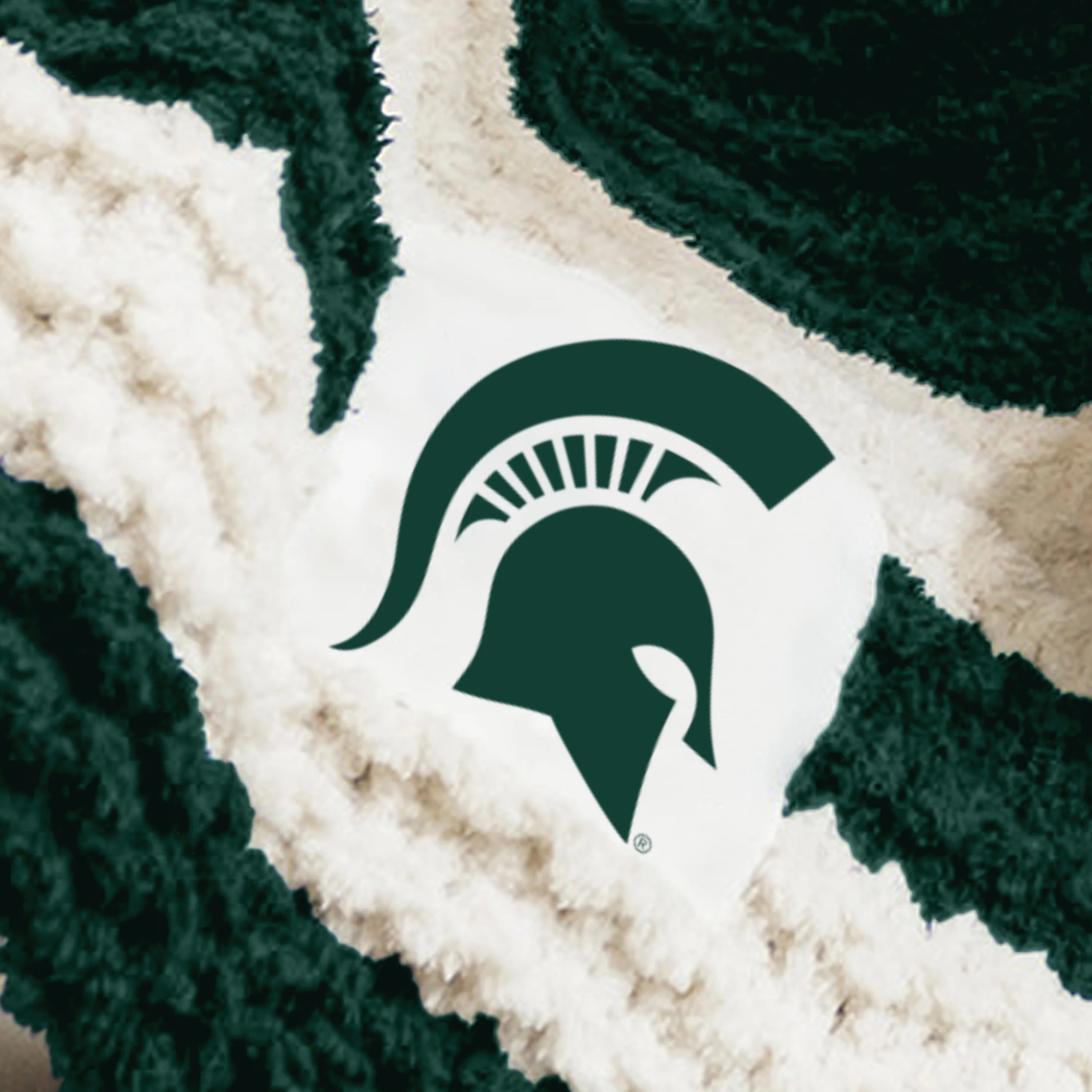 Michigan State Cable Knit Throw 50x60 - Image 5