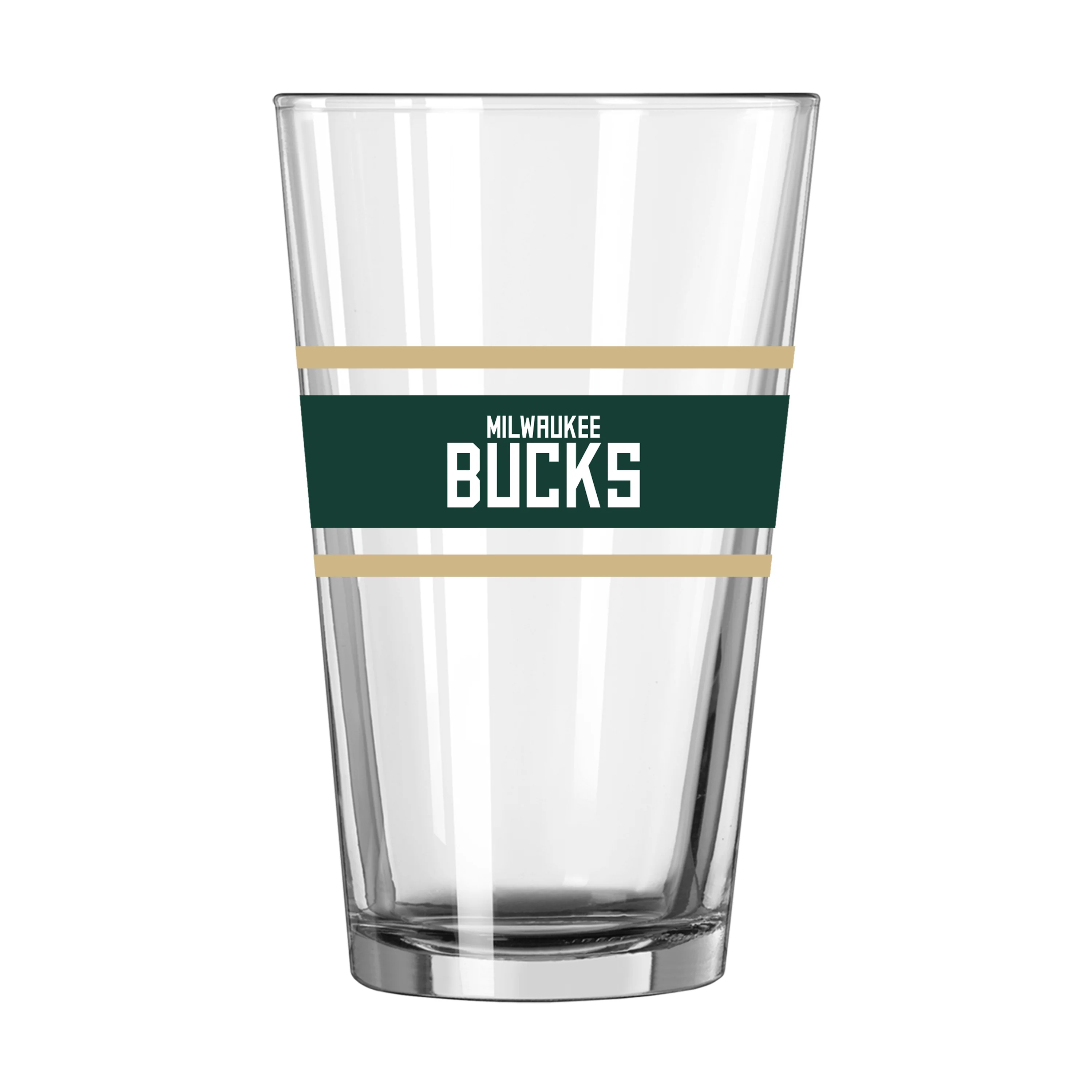 Milwaukee Bucks 16oz Stripe Pint Glass - Image 2
