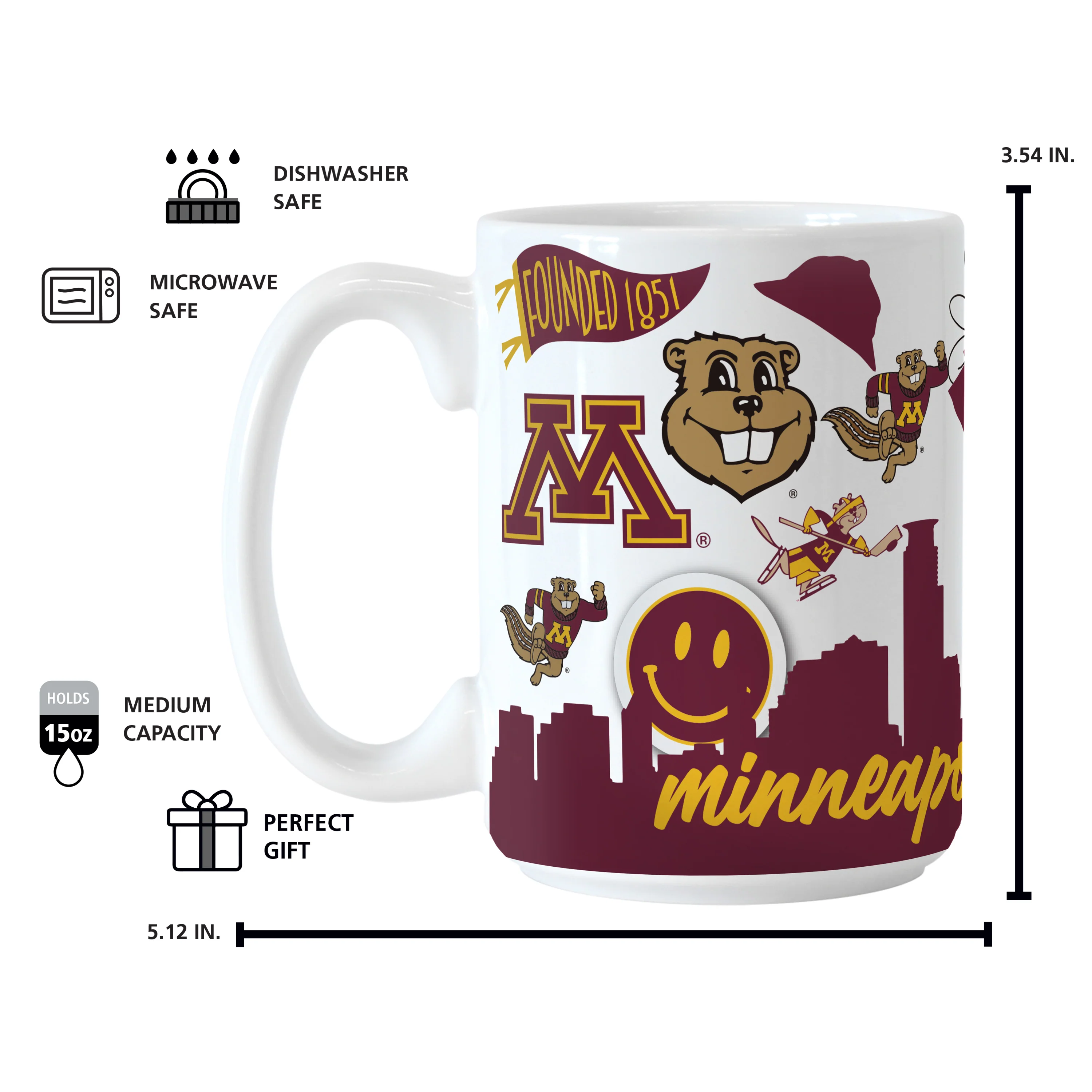 Minnesota 15oz Native Sublimated Mug - Image 4