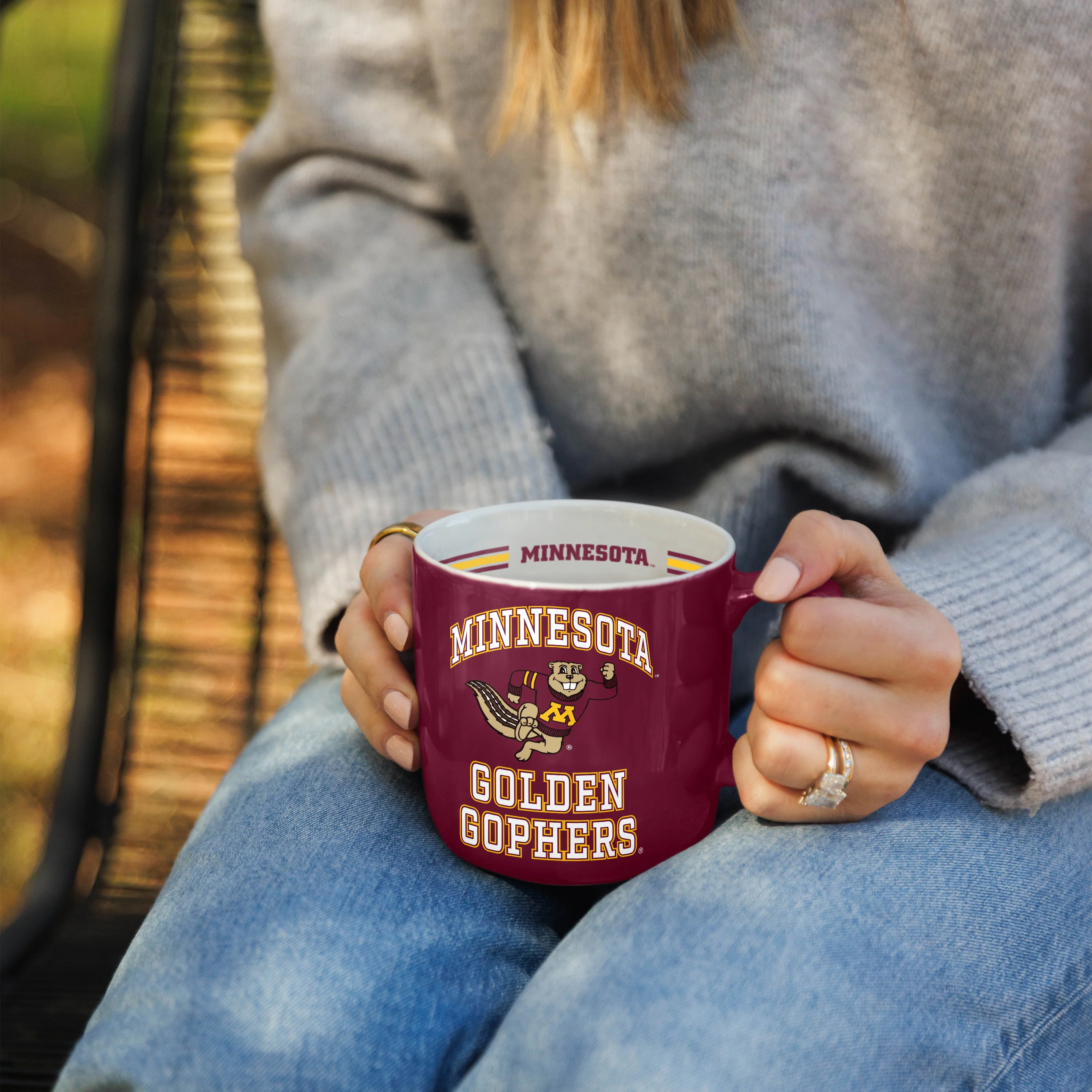 Minnesota 15oz Stripe Mug - Image 2