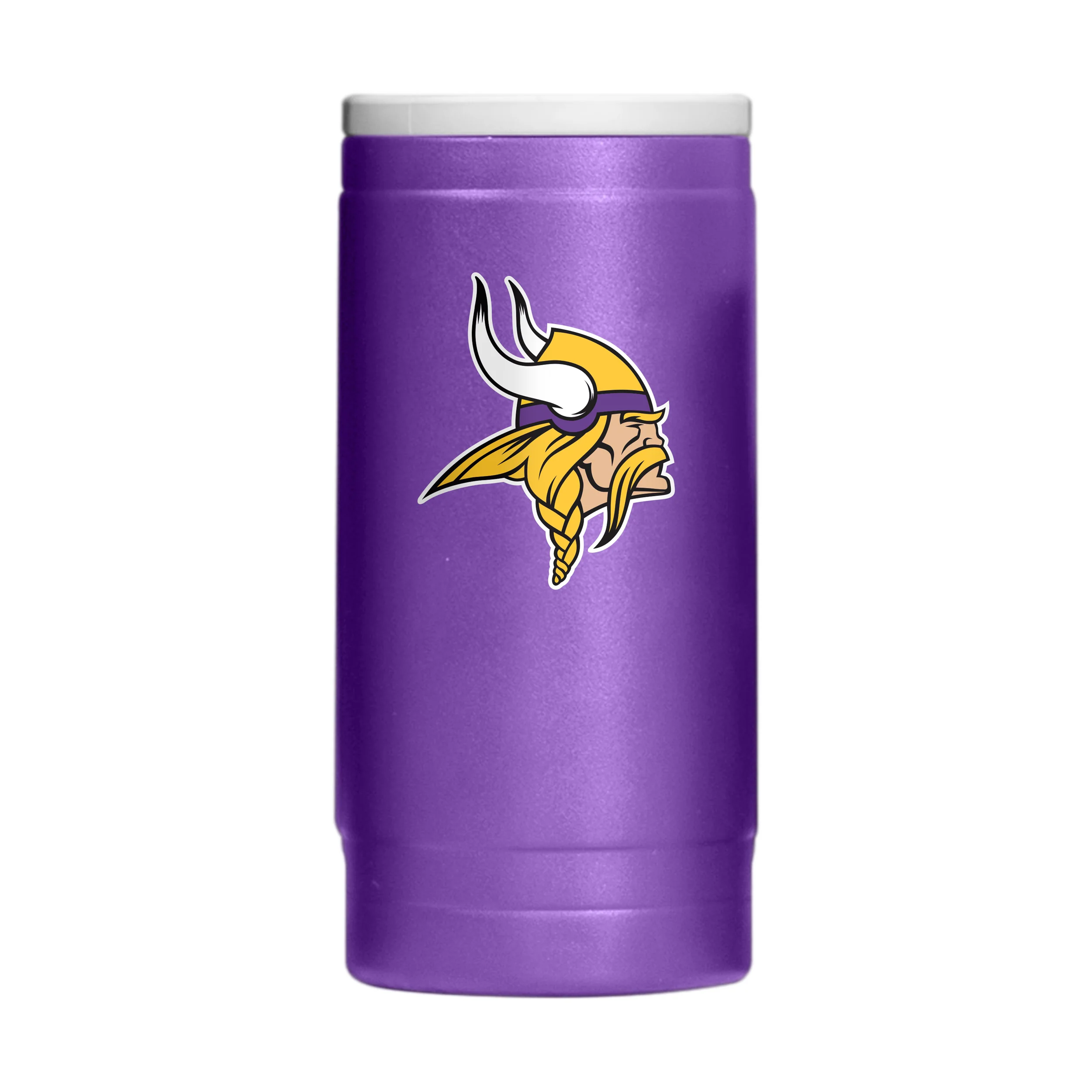 Minnesota Vikings Flipside Powder Coat Slim Can Coolie