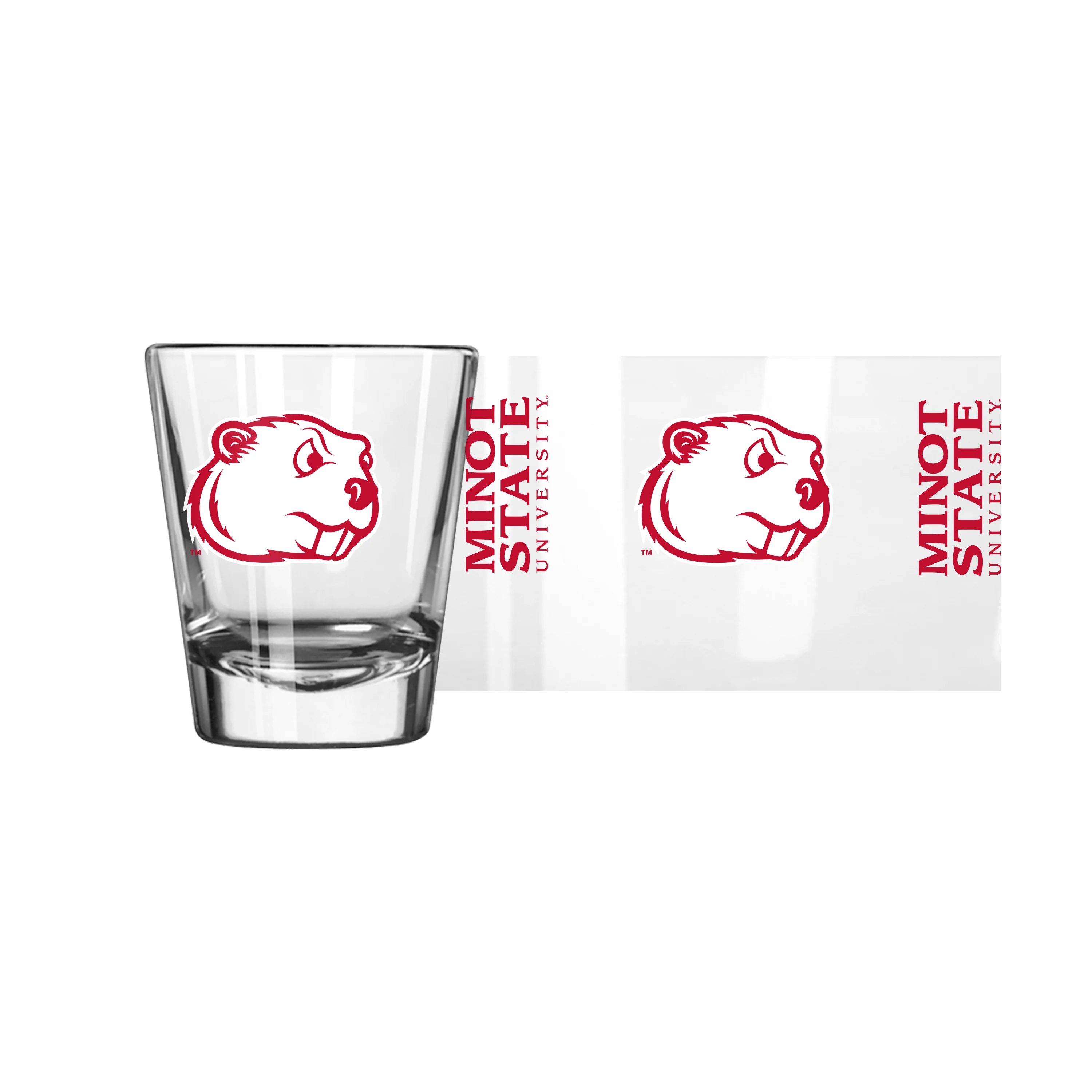 Minot State 2oz Gameday Shot Glass - Image 2