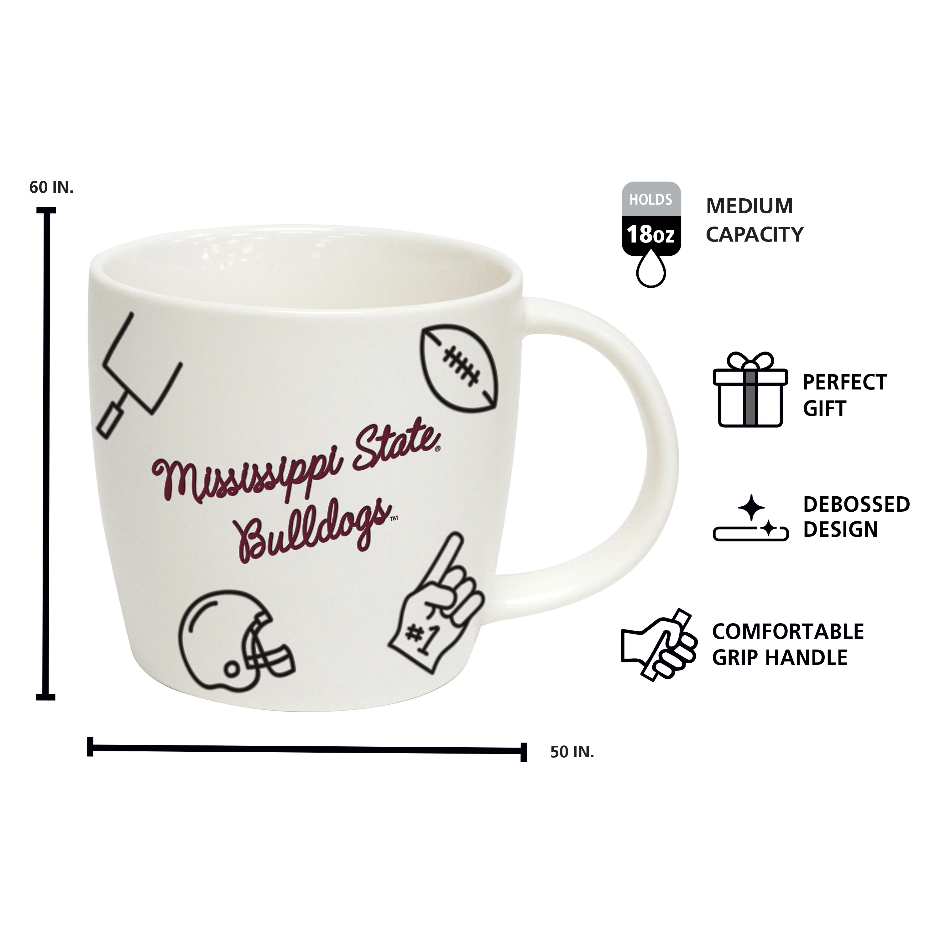 Mississippi State 18oz Playmaker Mug - Image 4