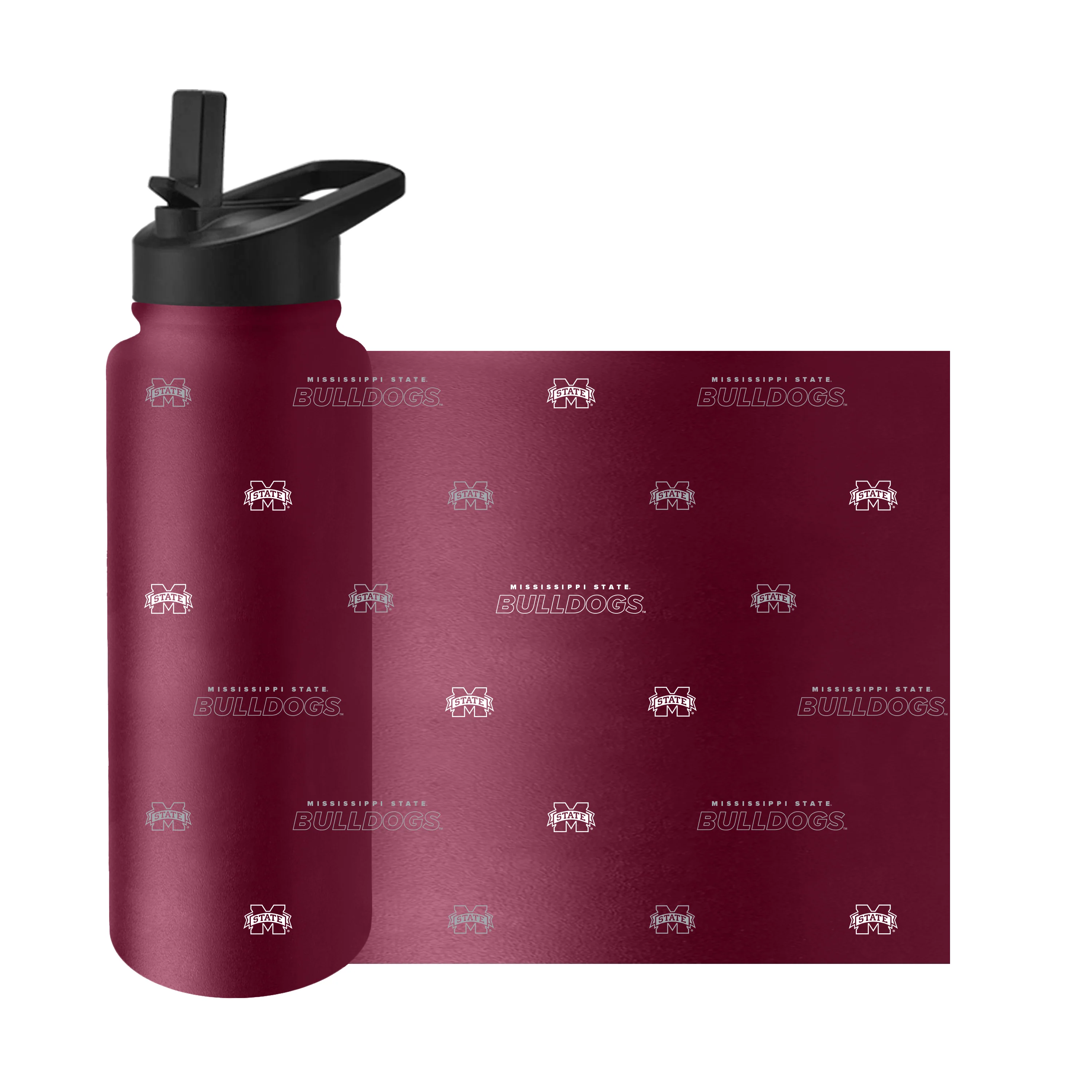 Mississippi State 34oz Step And Repeat Quencher Bottle - Image 3