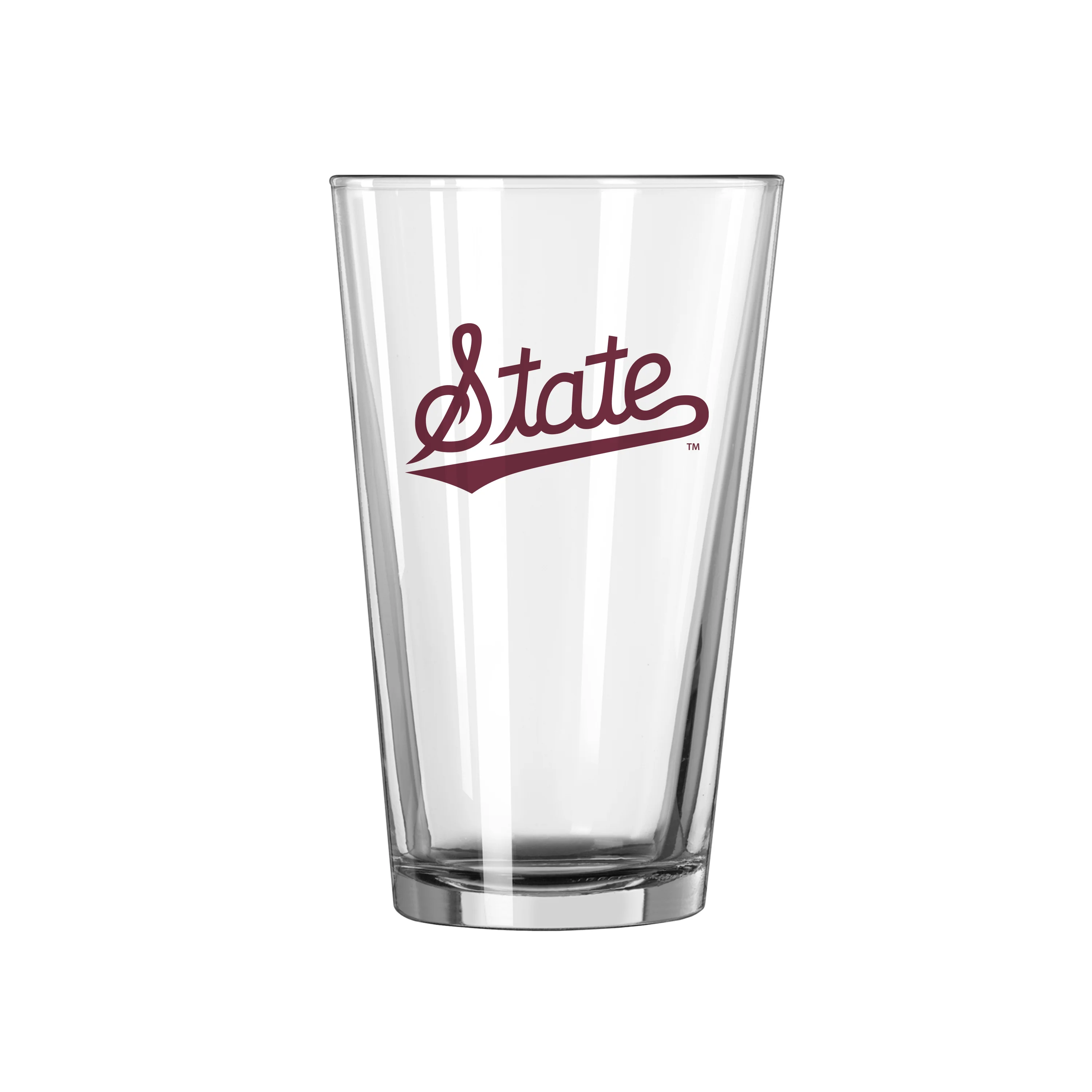 Mississippi State Script 16oz Pint Glass