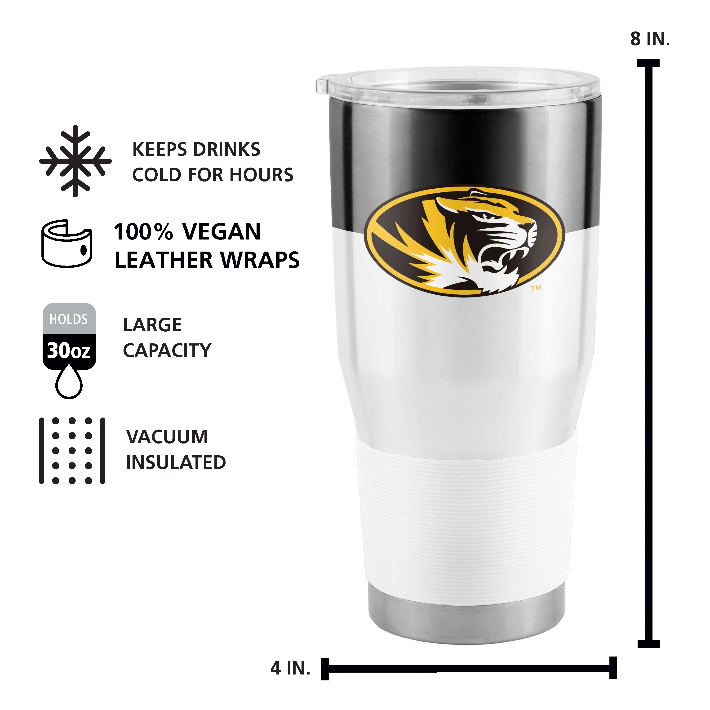 Missouri 30oz Colorblock Stainless Steel Tumbler - Image 4