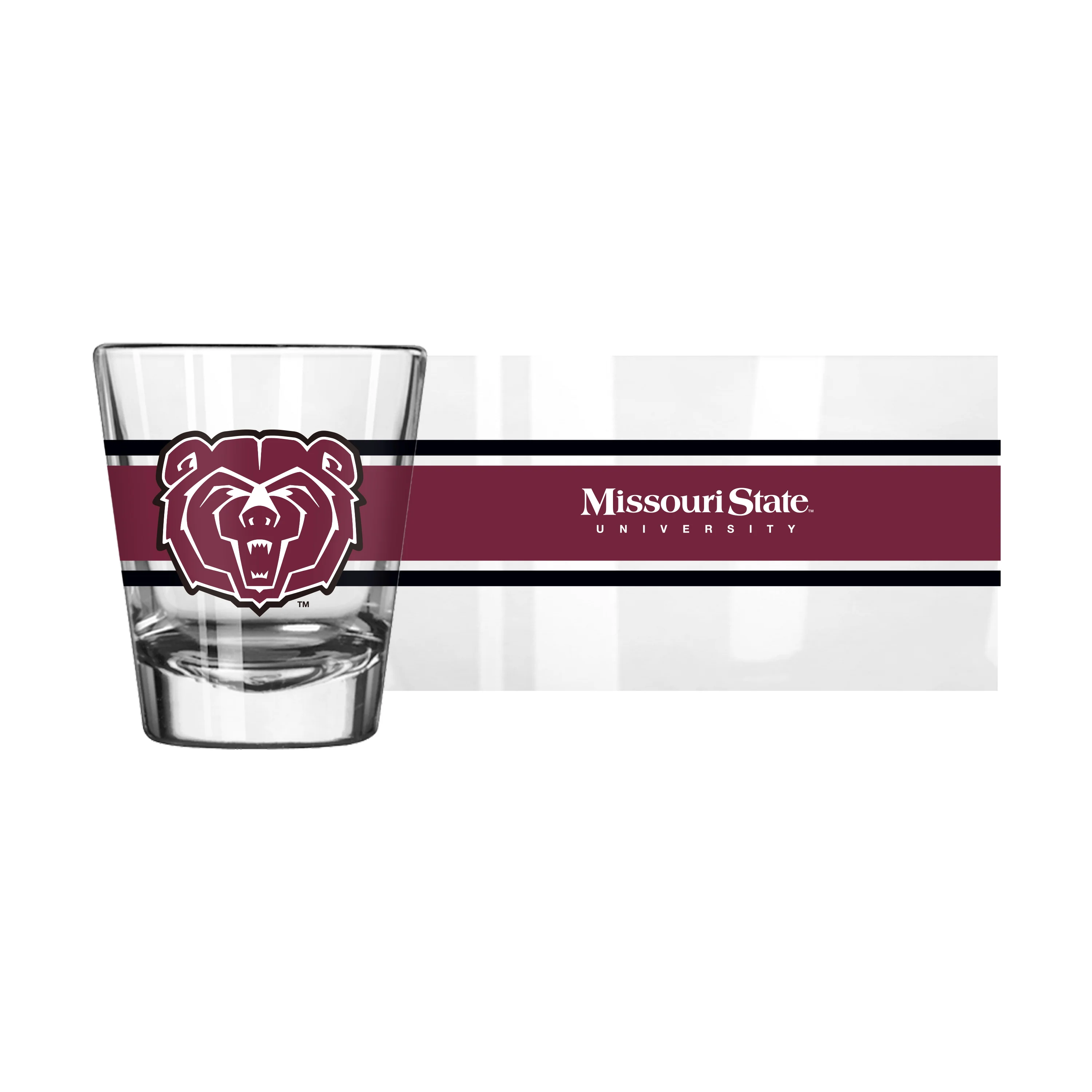 Missouri State 2oz Stripe Shot Glass - Image 2