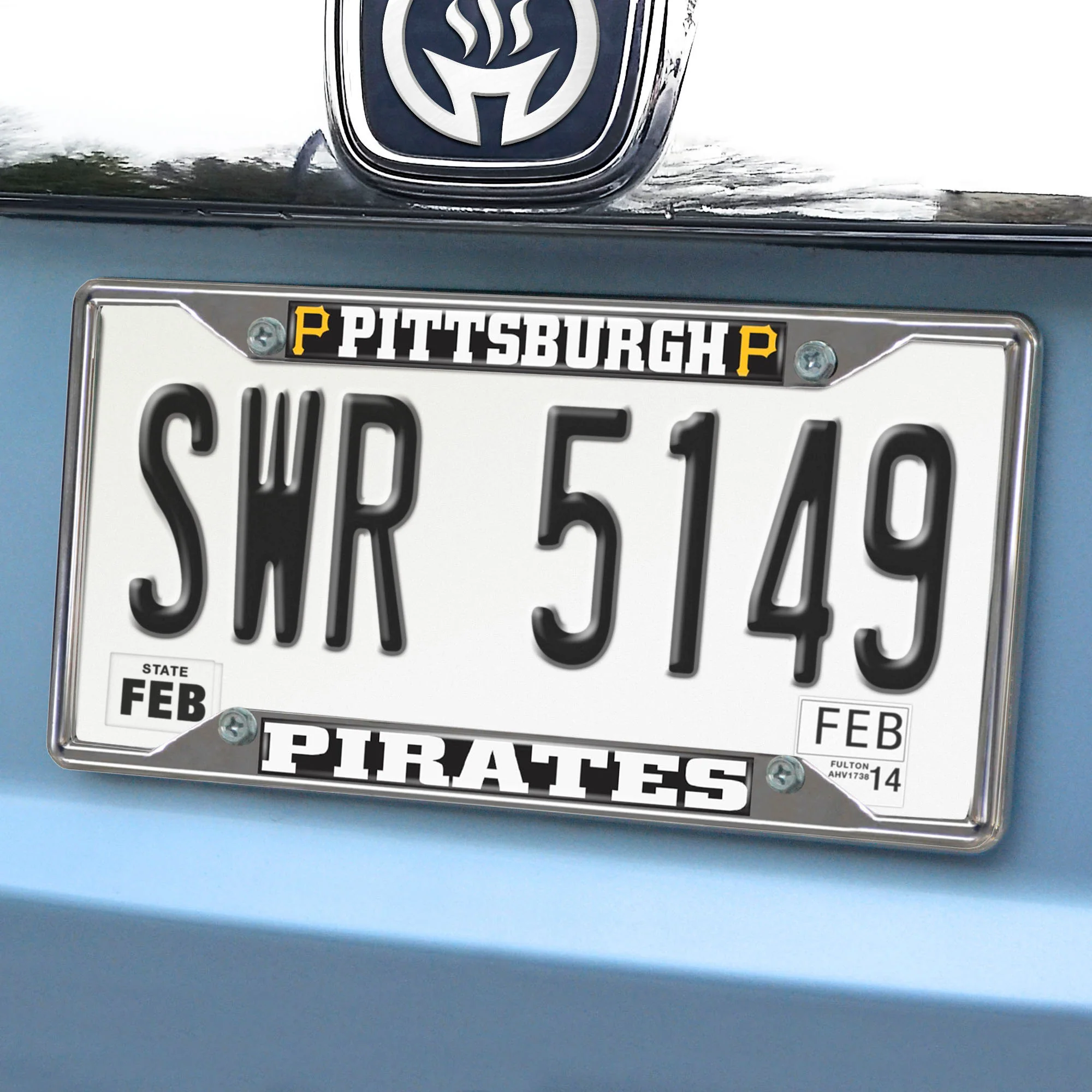 MLB - Pittsburgh Pirates Chrome License Plate Frame - Image 2