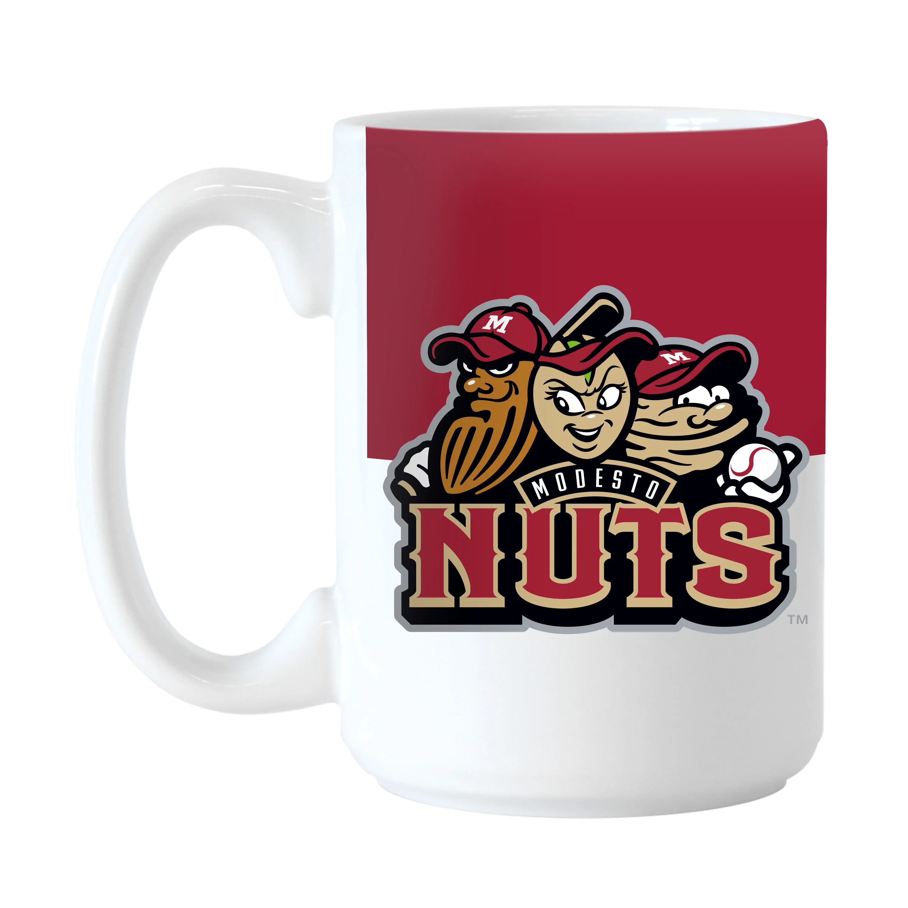 Modesto Nuts 15oz Colorblock Sublimated Mug