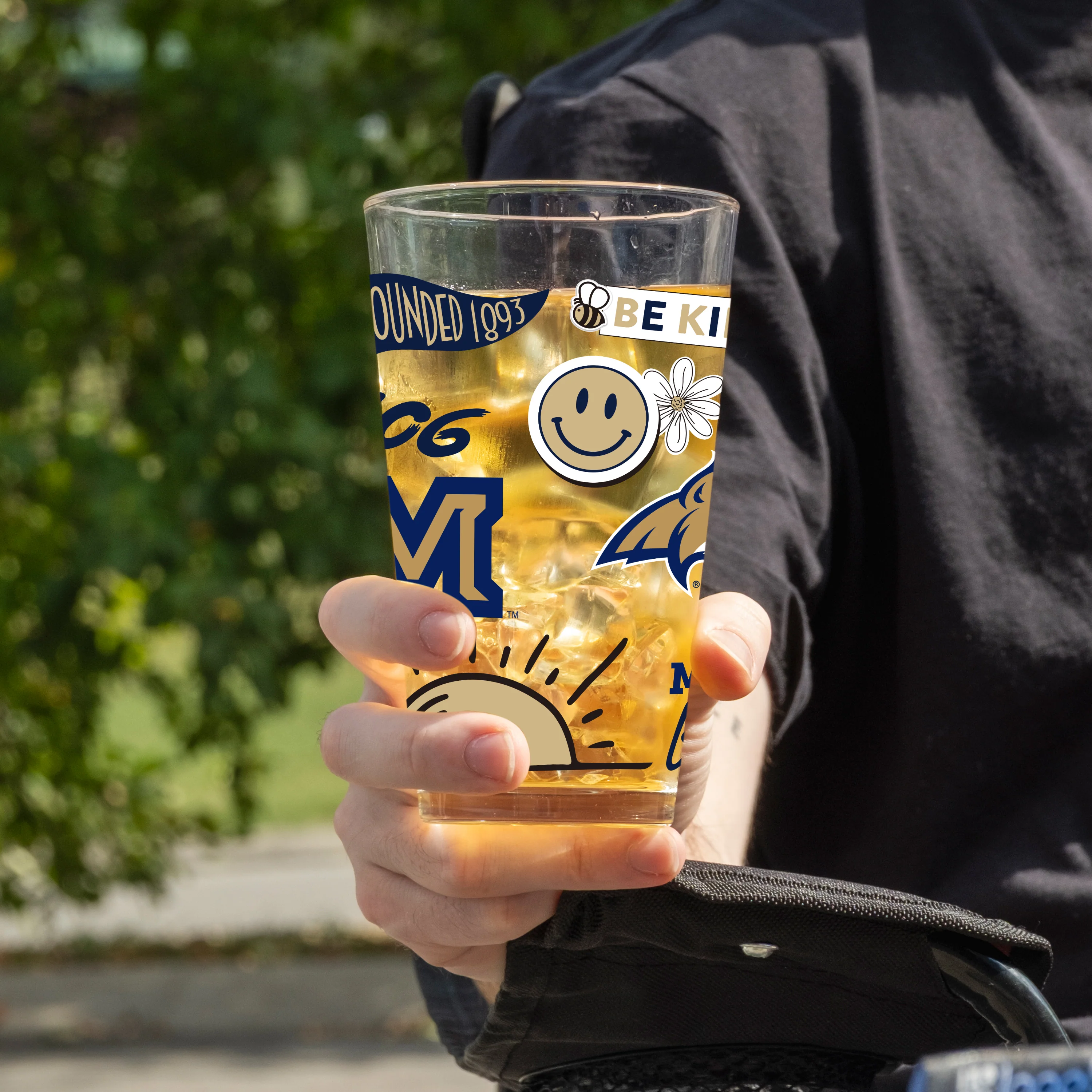 Montana State 16oz Native Pint Glass - Image 2