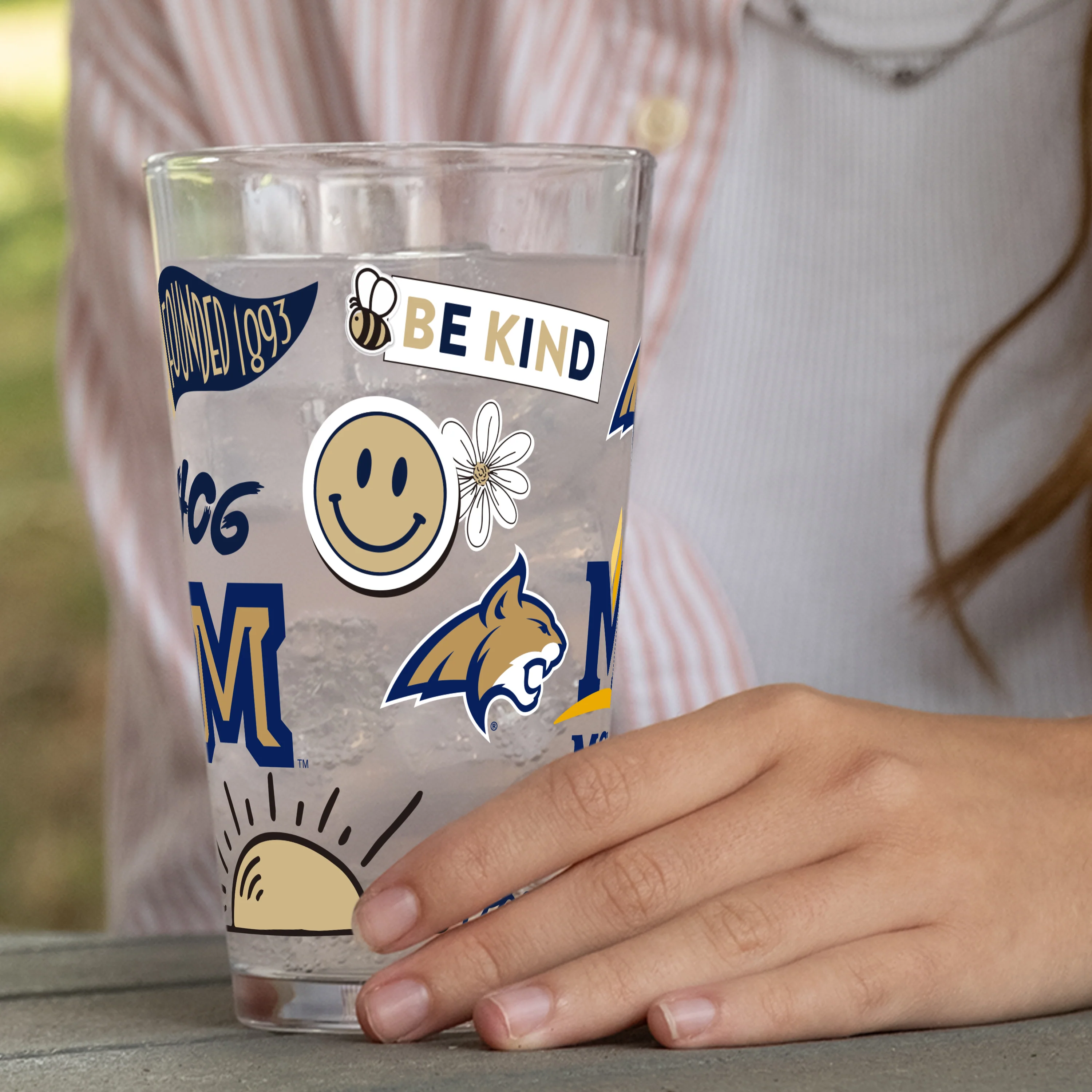 Montana State 16oz Native Pint Glass - Image 5