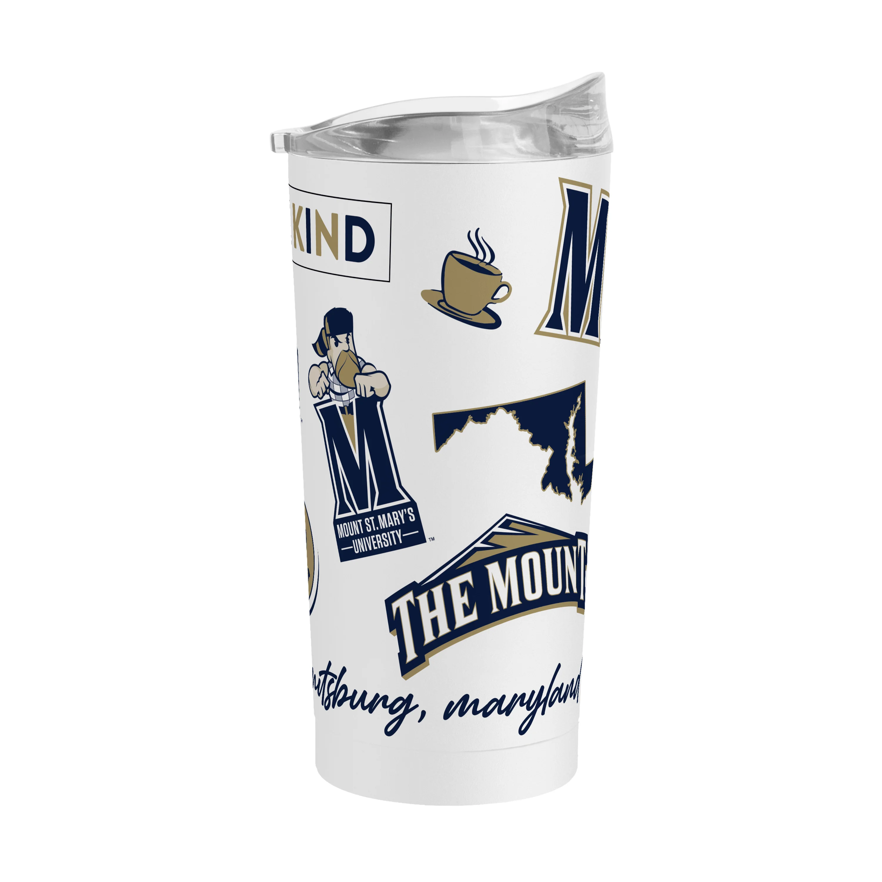 Mount St. Marys University 20oz Native Powder Coat Tumbler - Image 2