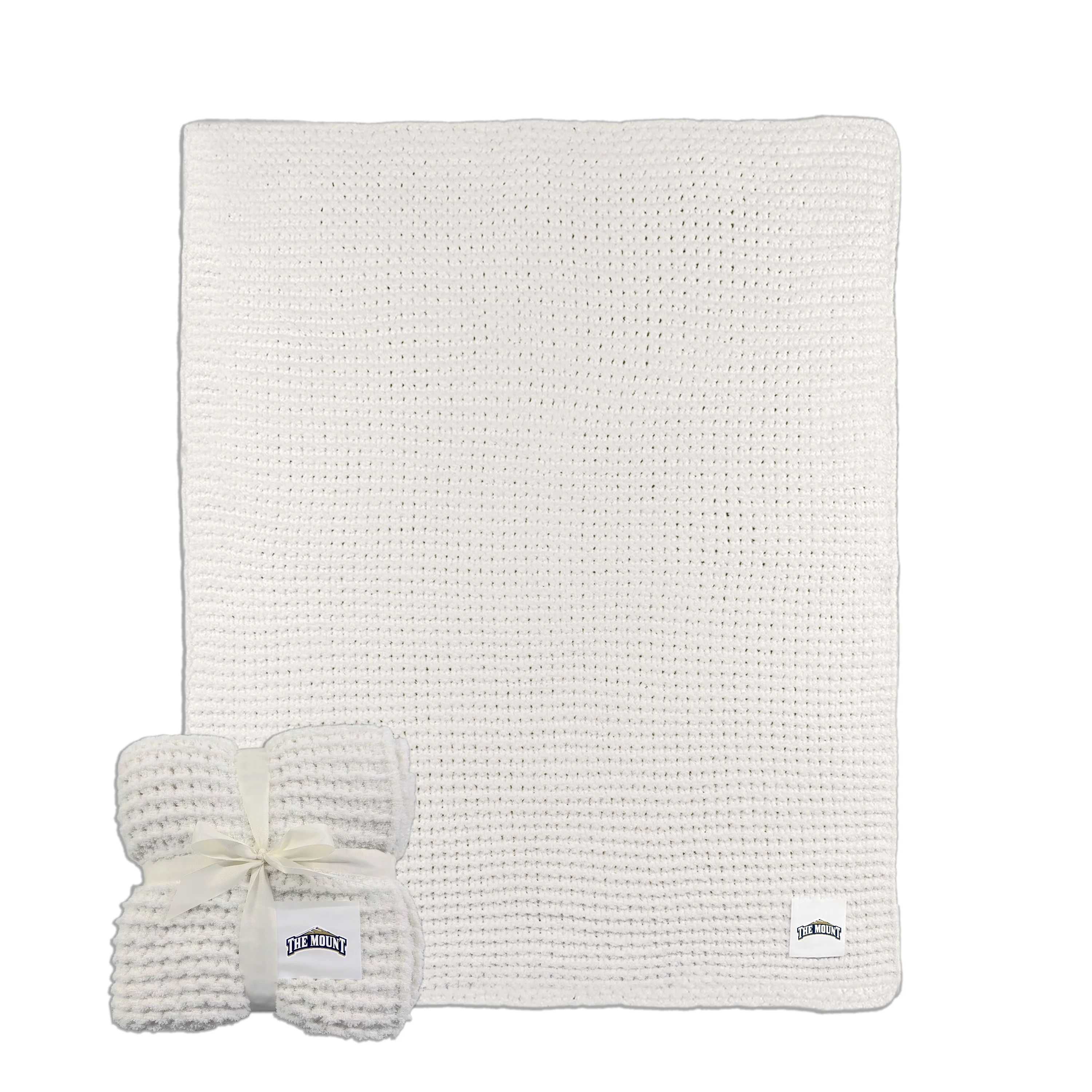 Mount St. Marys University Cable Knit Throw 50x60