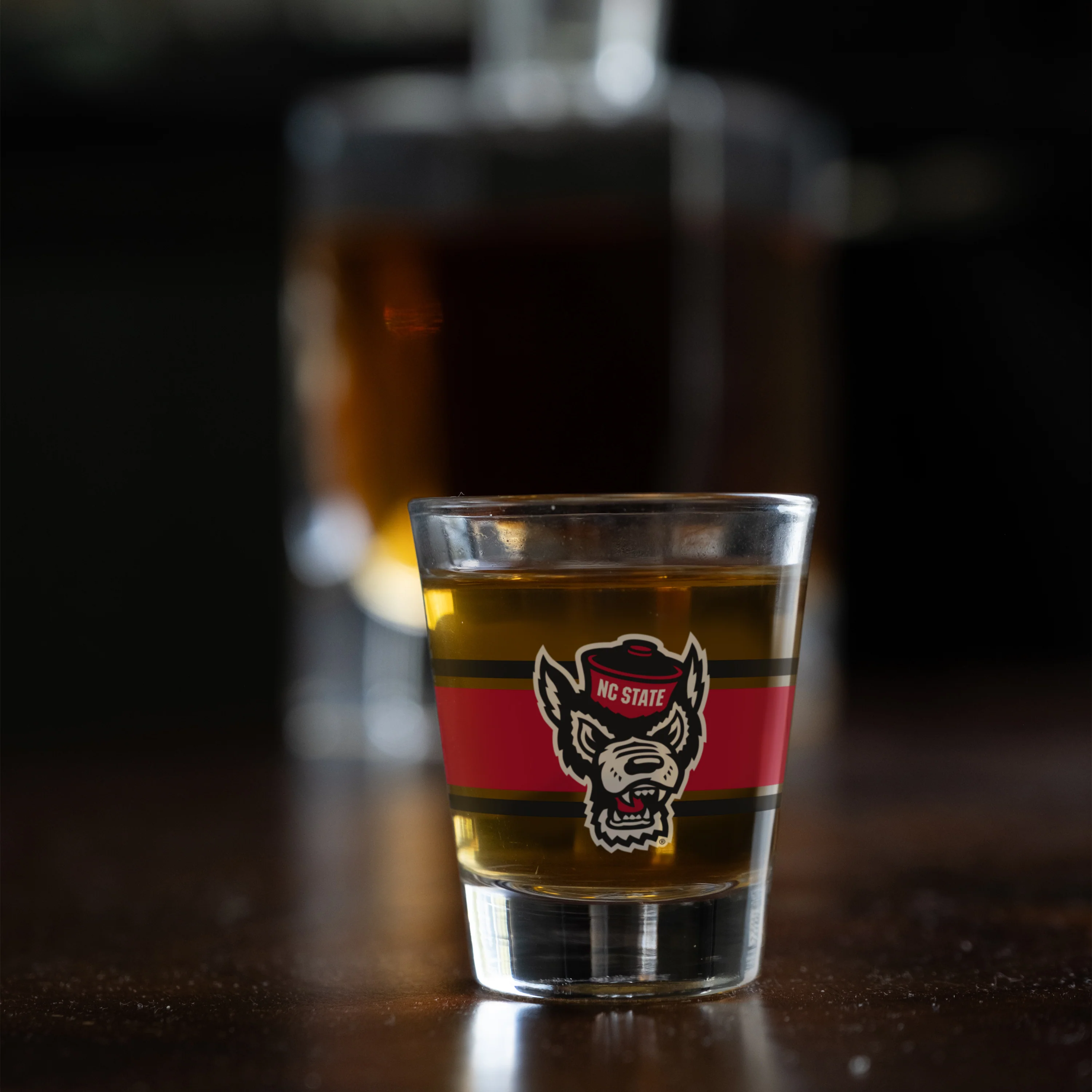 N.C. State 2oz Stripe Shot Glass - Image 2