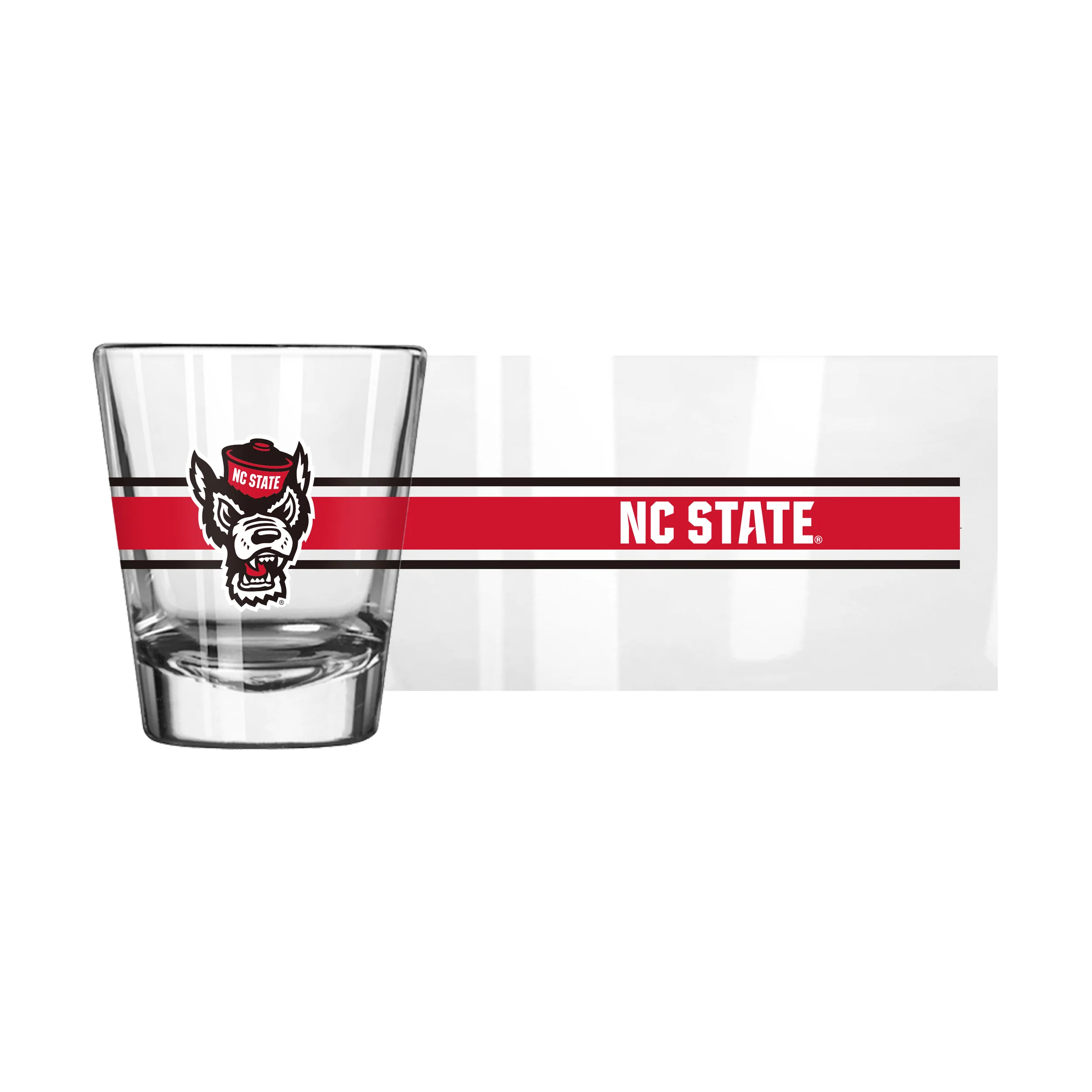 N.C. State 2oz Stripe Shot Glass - Image 3