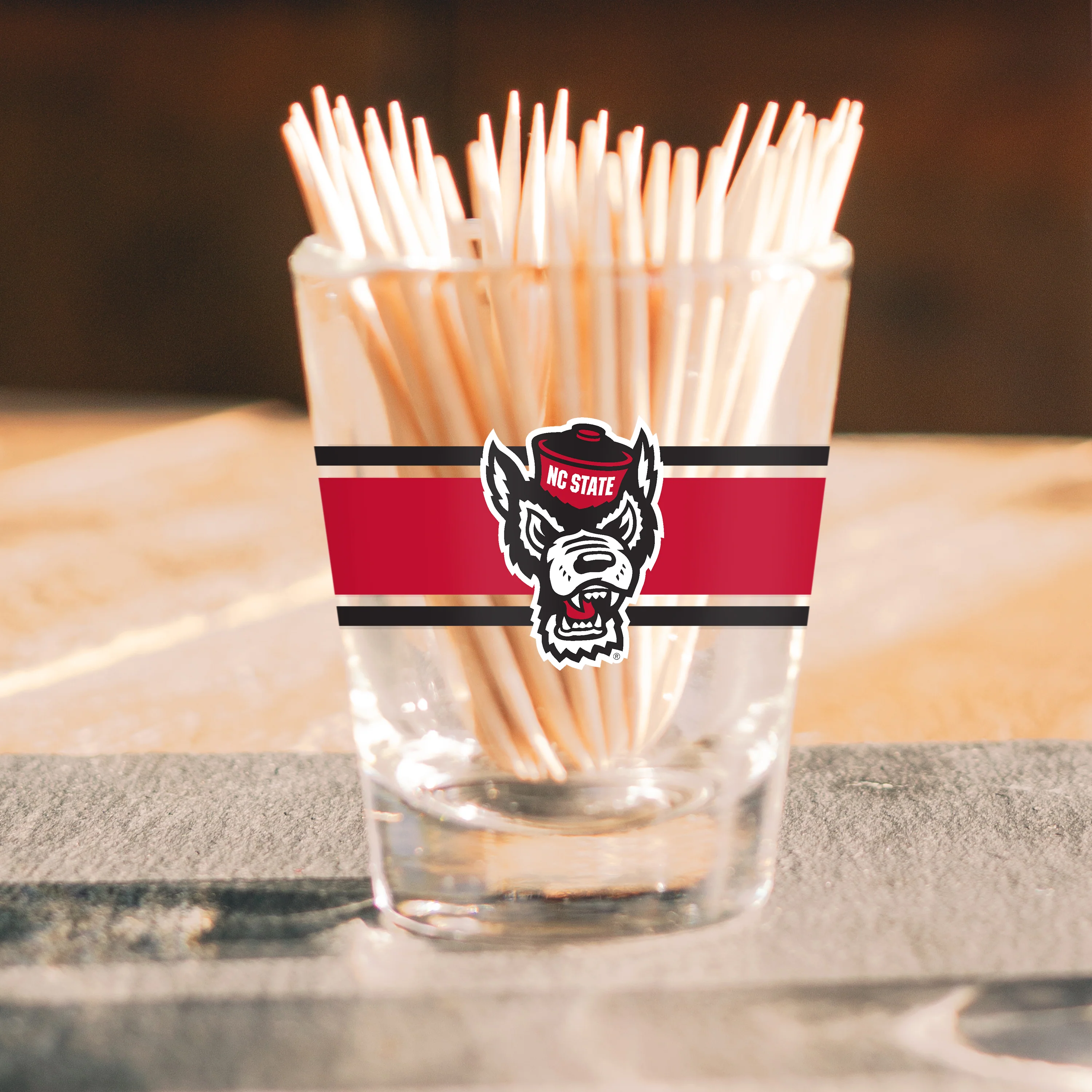 N.C. State 2oz Stripe Shot Glass - Image 5