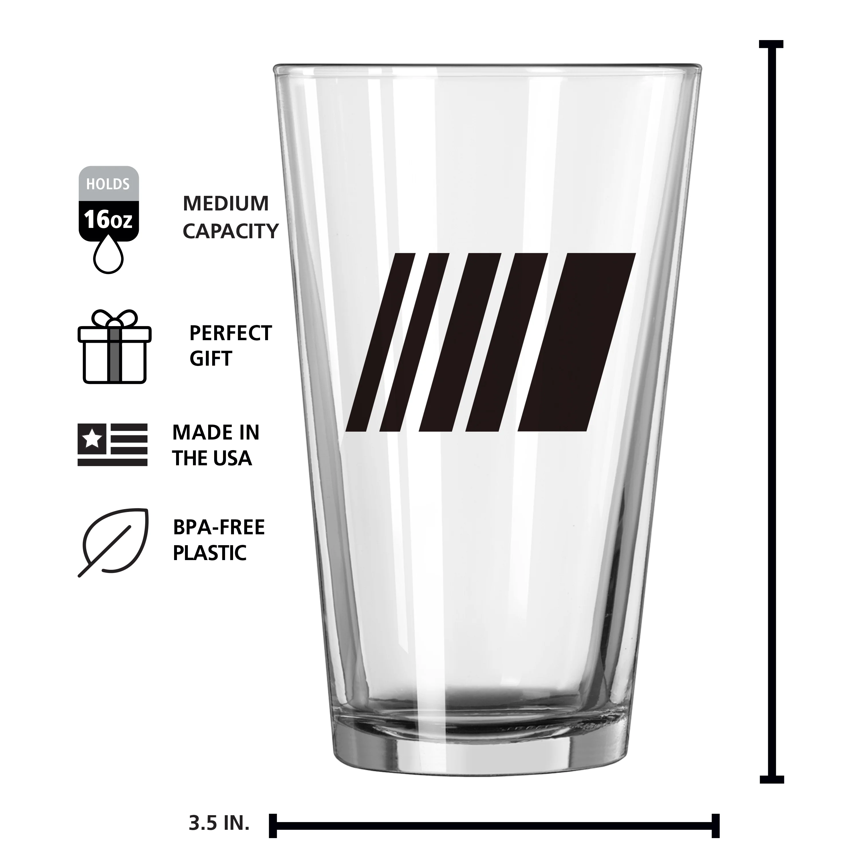 Nascar 16oz Gameday Pint Glass - Image 6