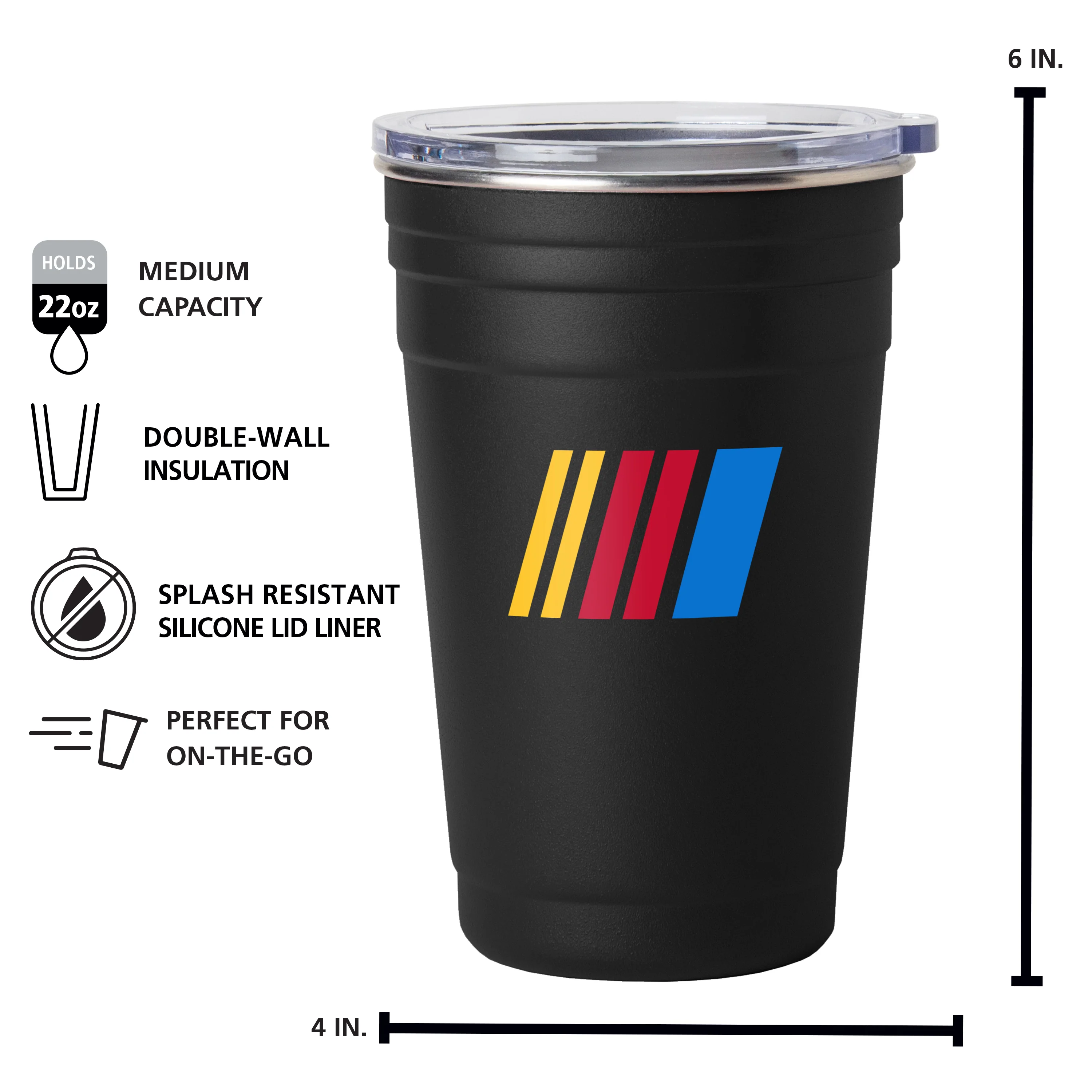 Nascar 22oz Flipside Stainless Cup - Image 5