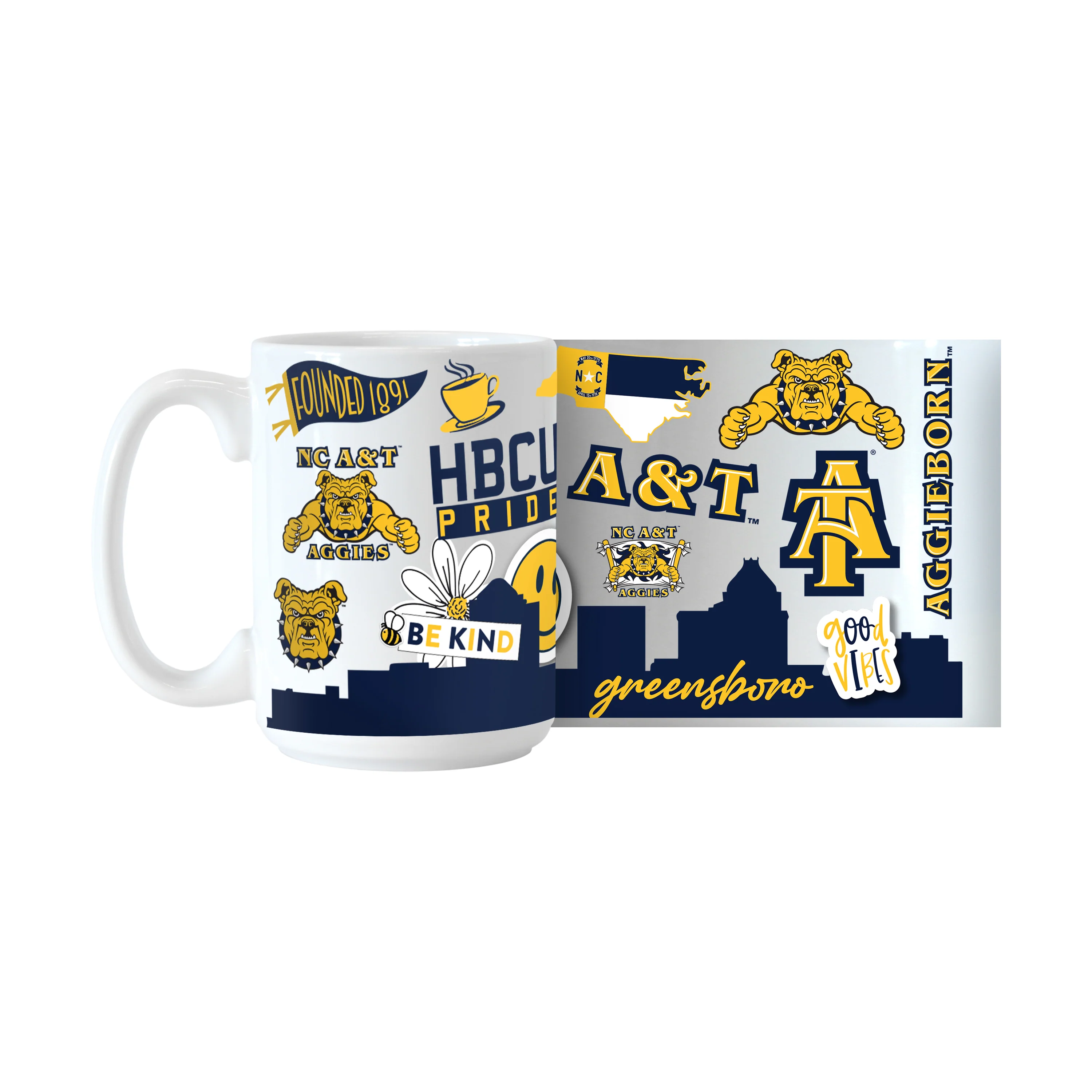 NC A&T 15oz Native Sublimated Mug - Image 2
