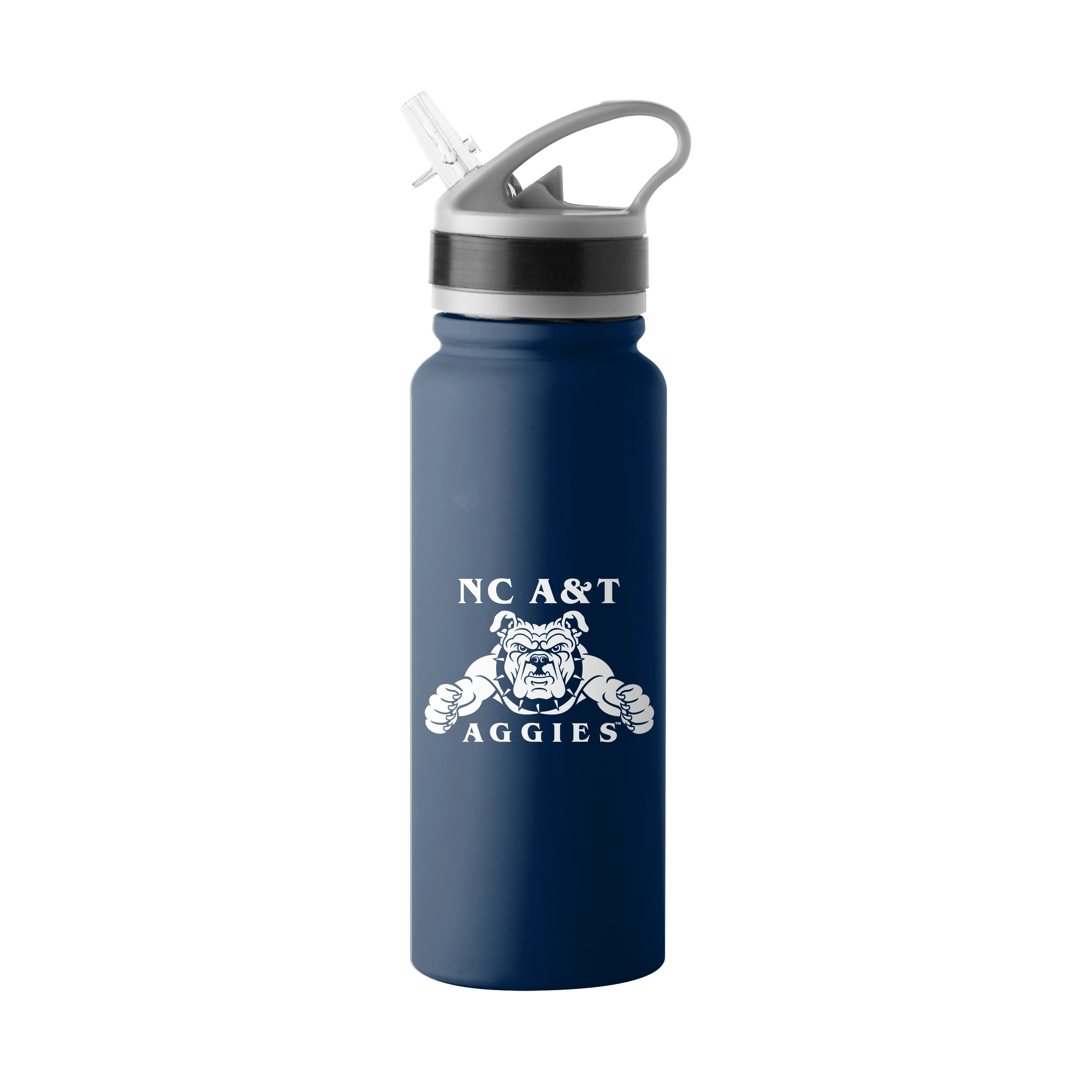 NC A&T State 25oz Logo Single Wall Flip Top Bottle