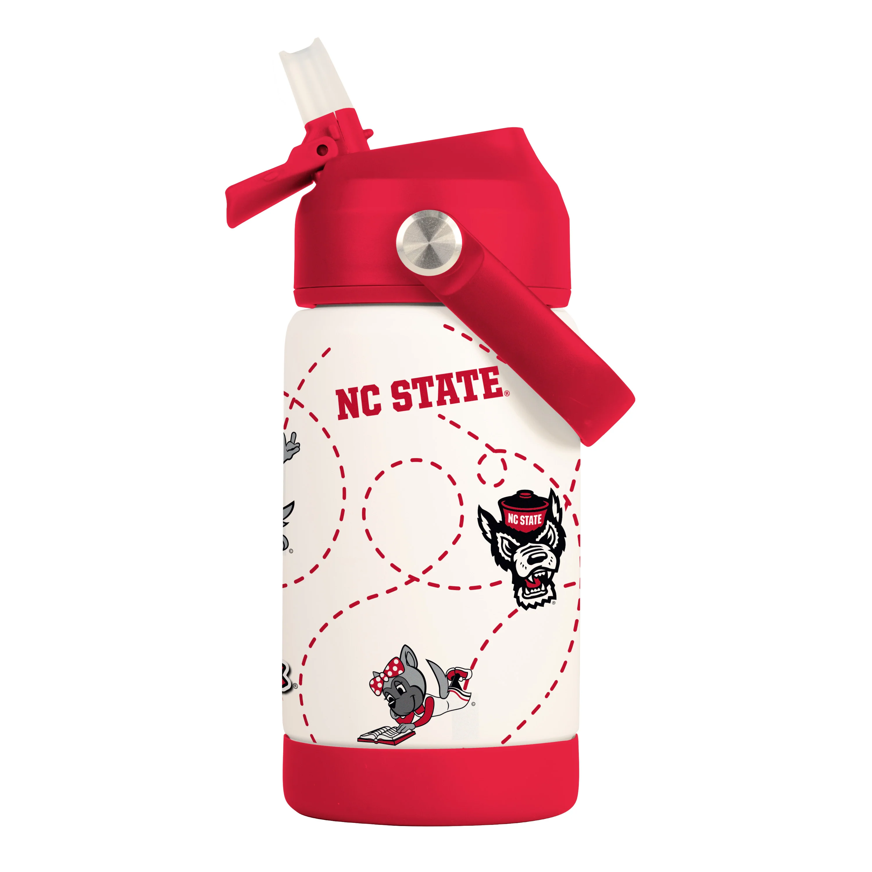 NC State 12oz Mascot SS Kids Bottle - Image 3