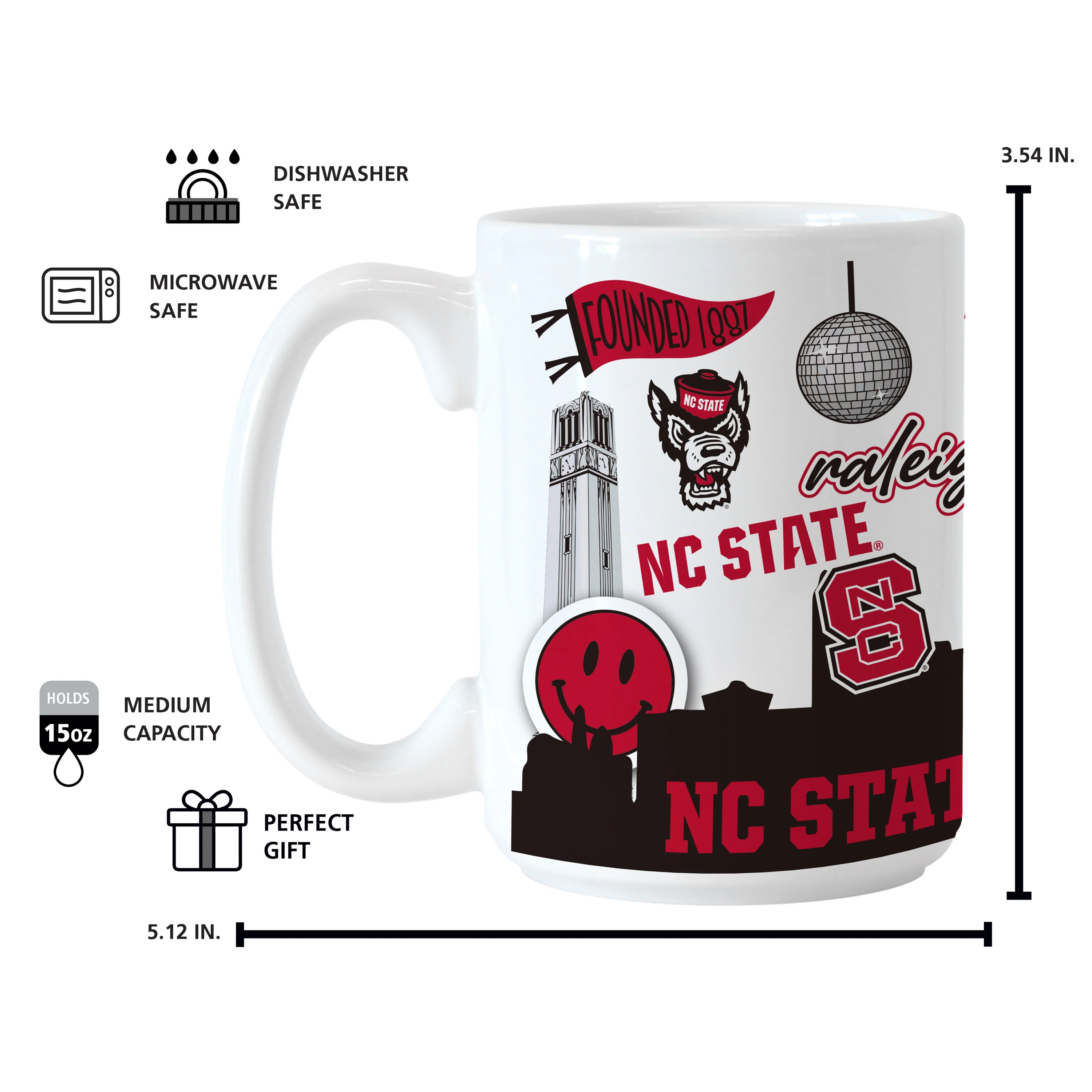 NC State 15oz Native Sublimated Mug - Image 4