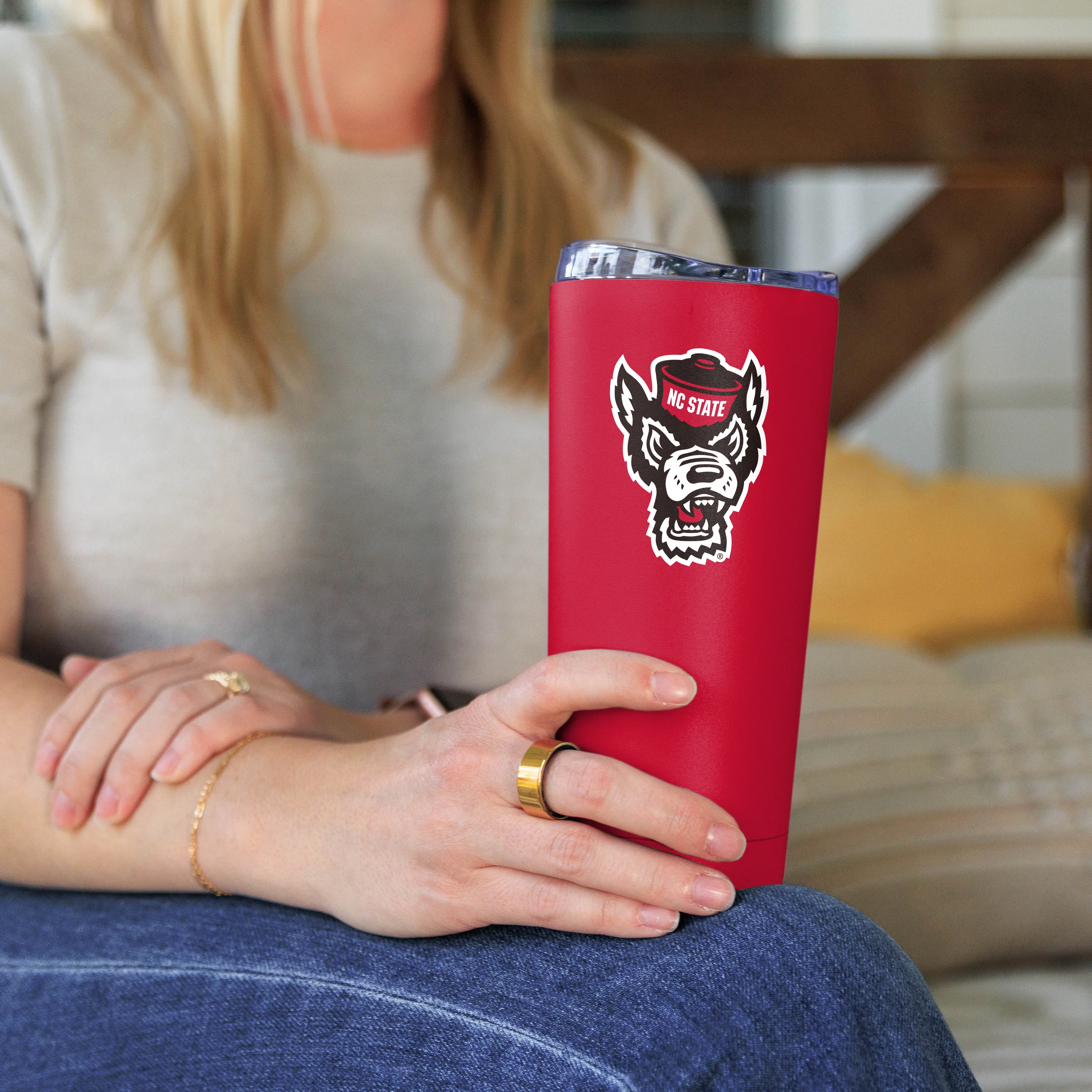NC State 20oz Flipside Powder Coat Tumbler - Image 3