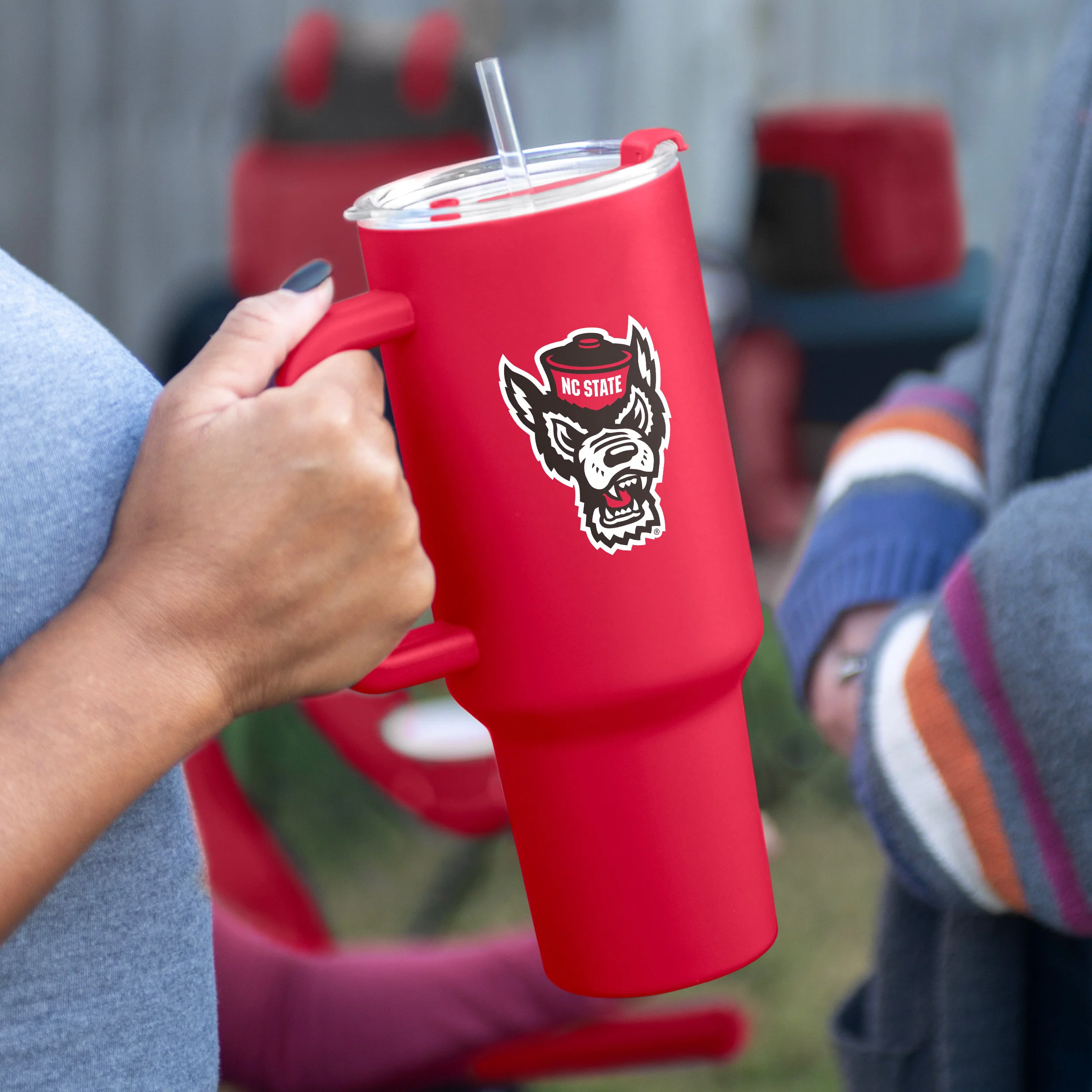 NC State 40oz Flipside Powder Coat Tumbler - Image 3