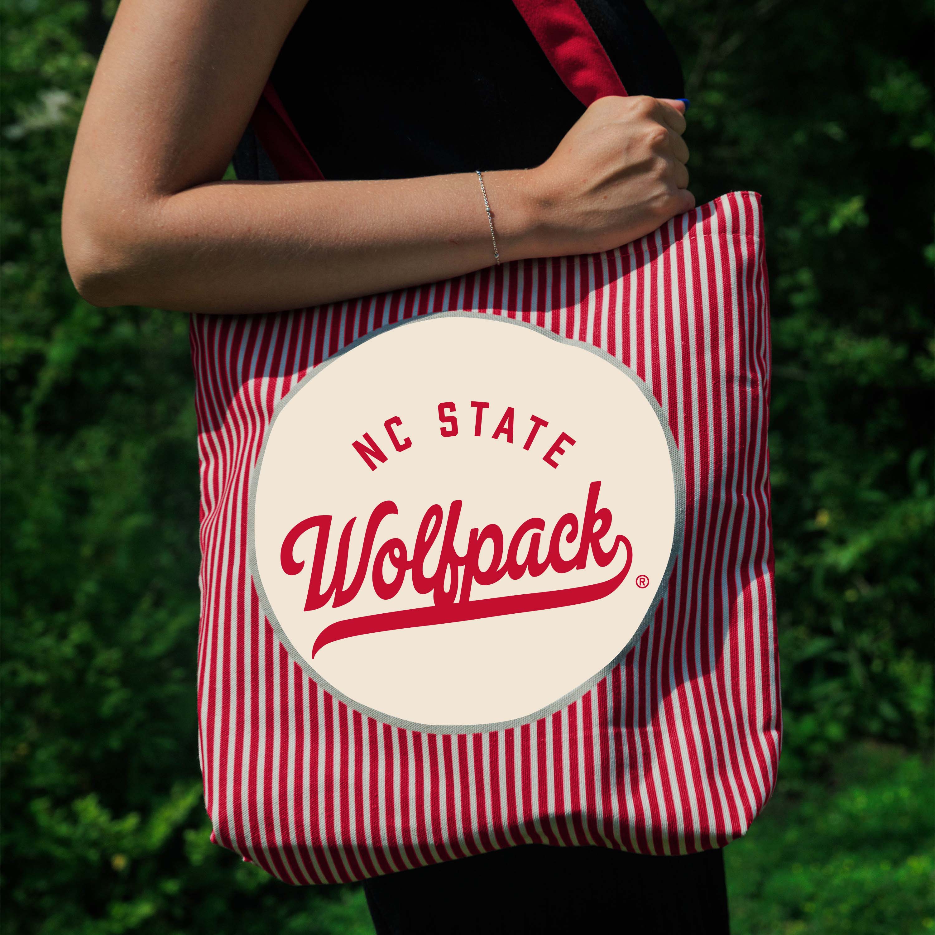 NC State Classic Red Canvas Tote - Image 2